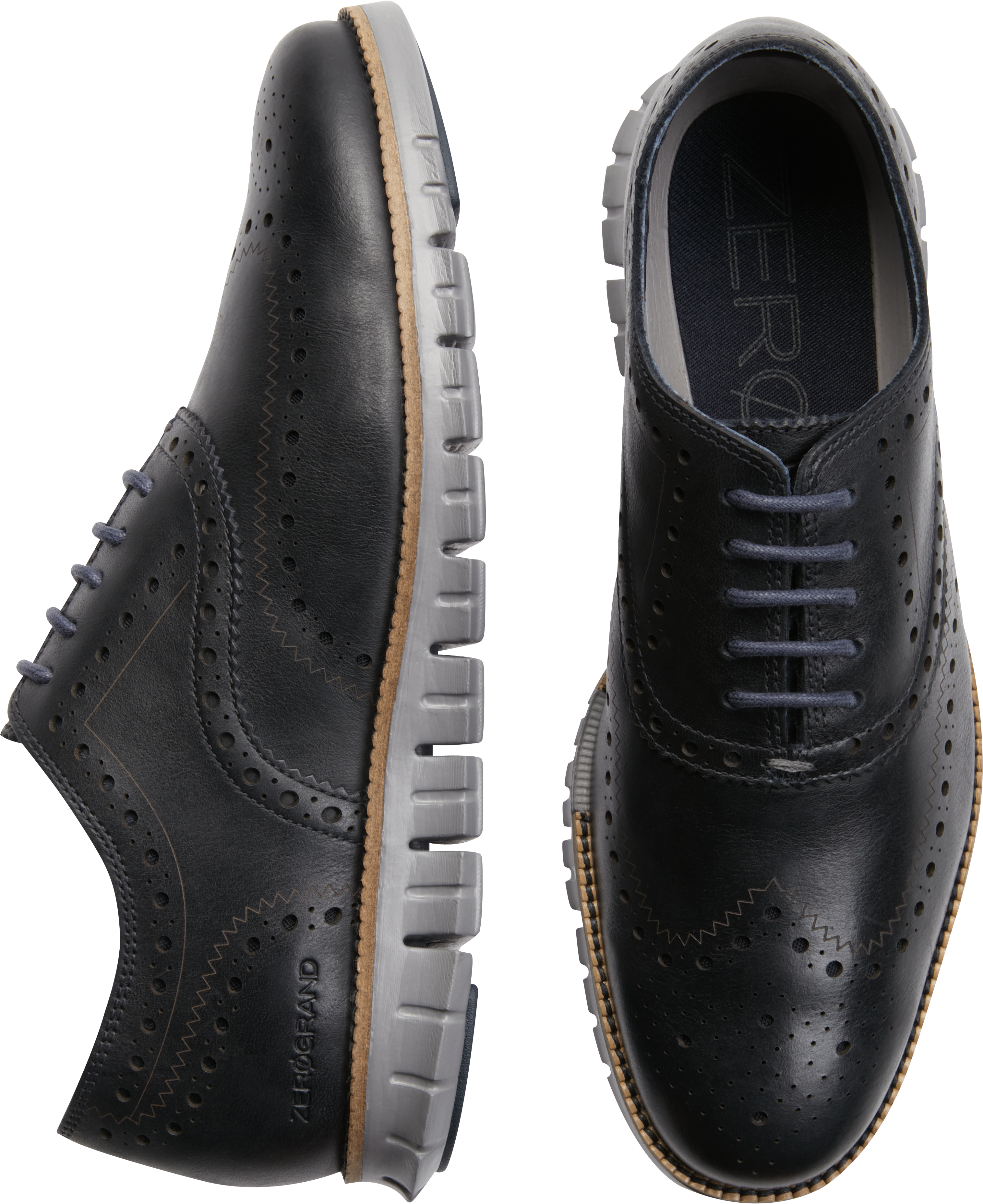 Cole Haan Zerogrand Navy Wingtip 