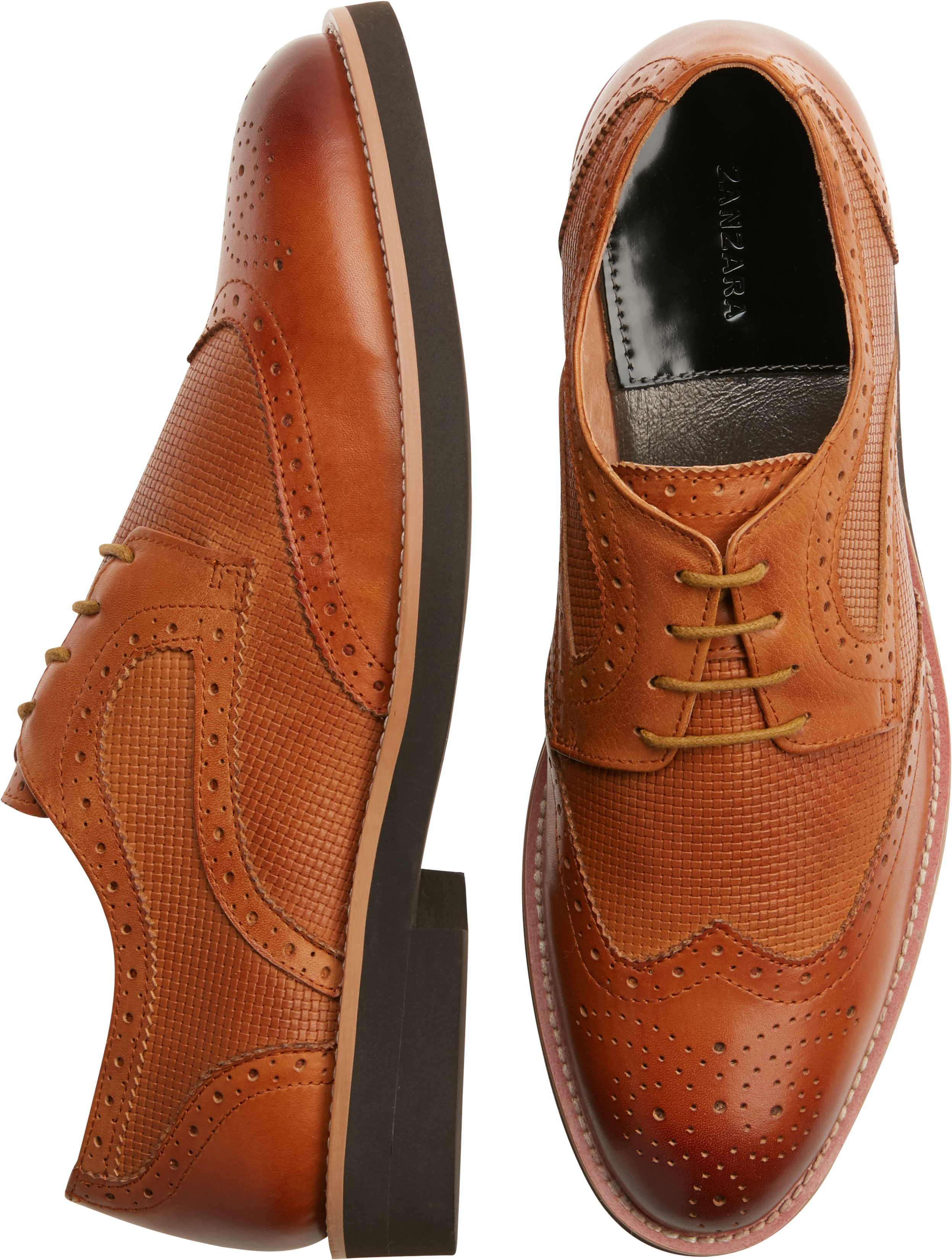 cognac wingtips