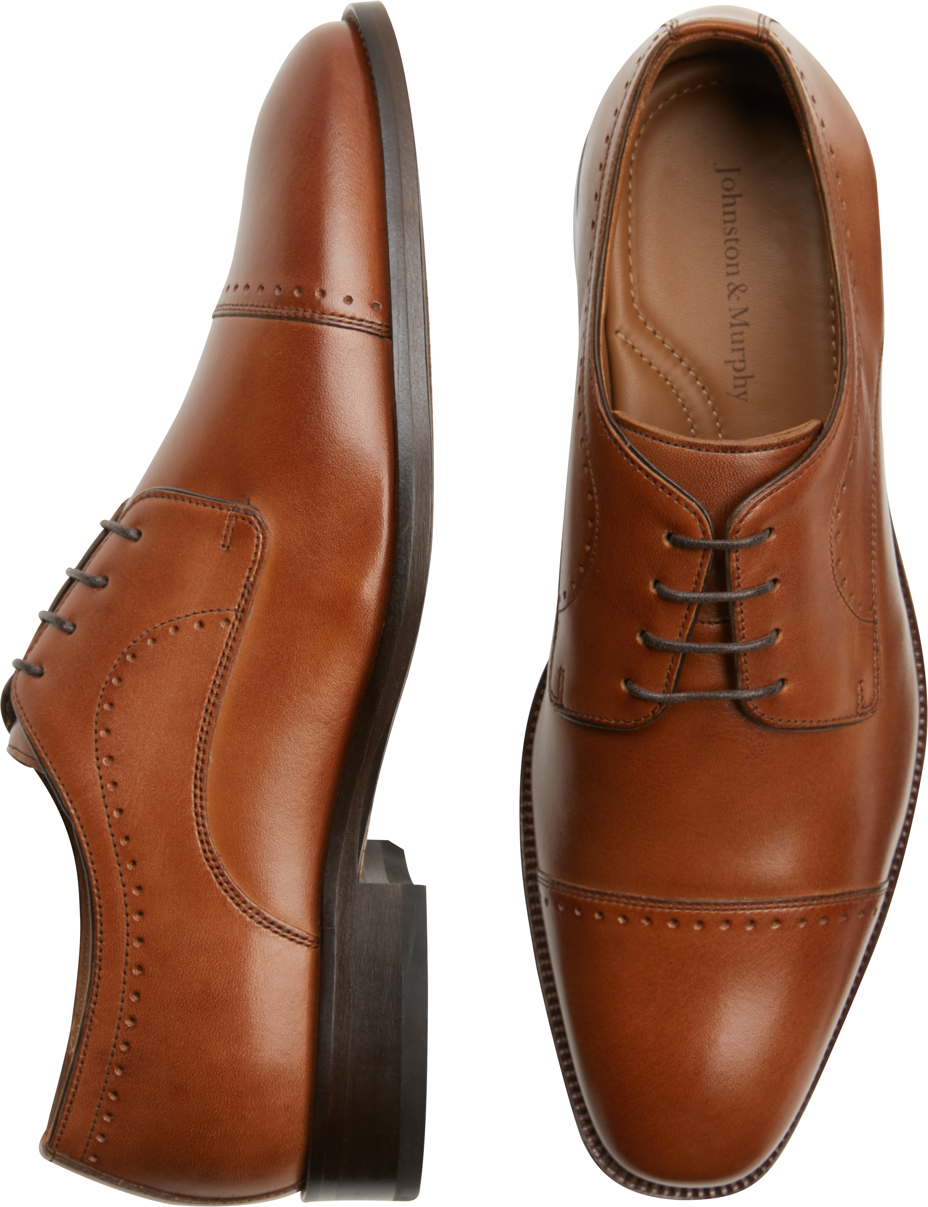 Johnston & Murphy Sanborn Ton Cap Toe Derbys - Men&#39;s Shoes | Men&#39;s Wearhouse