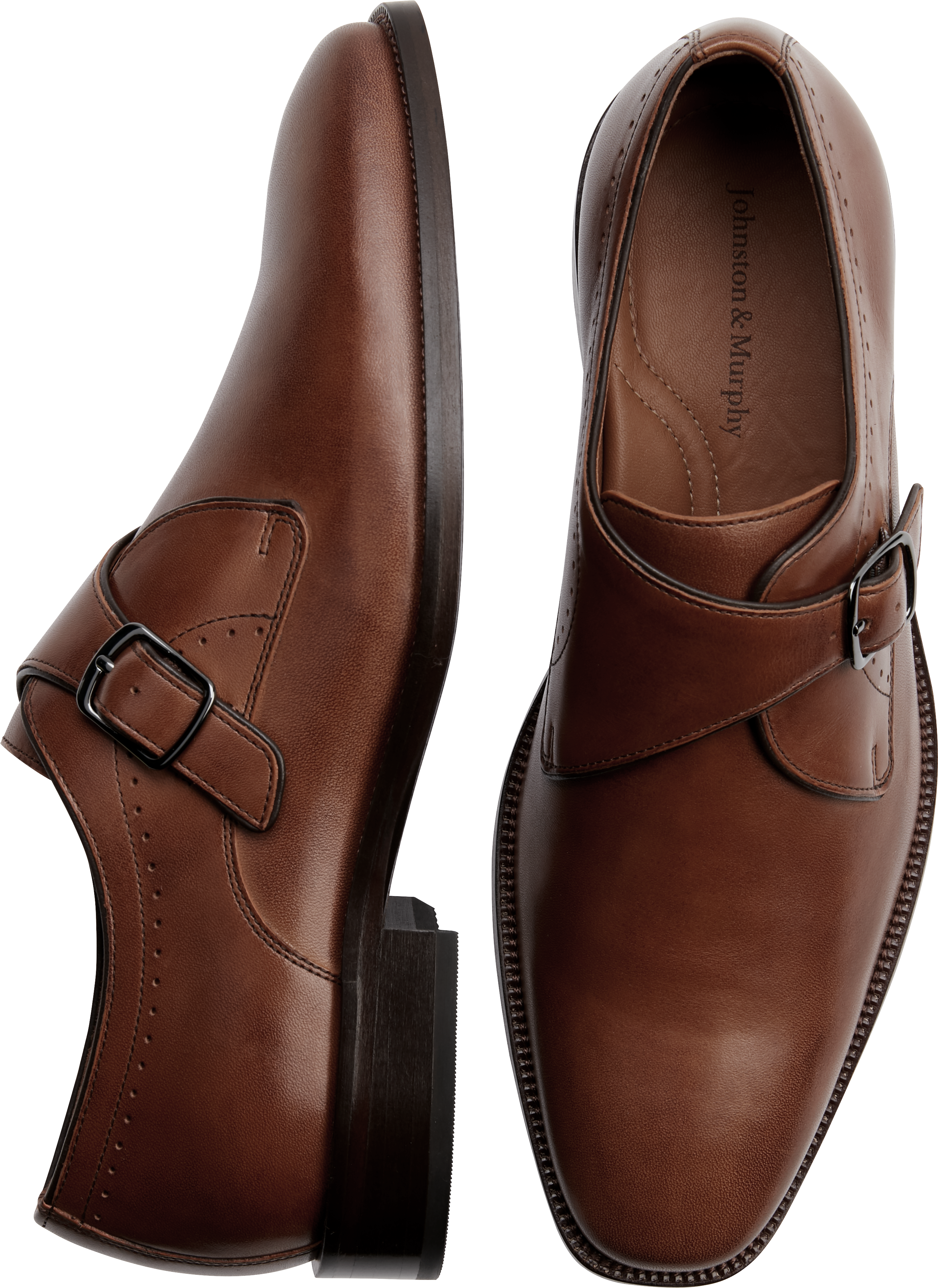 Johnston & Murphy Sanborn Tan Monk Strap - Men's Sale | Men's Wearhouse