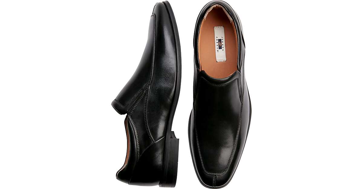 Joseph Abboud Black Leather Slip On - Men's Sale | Men's Wearhouse