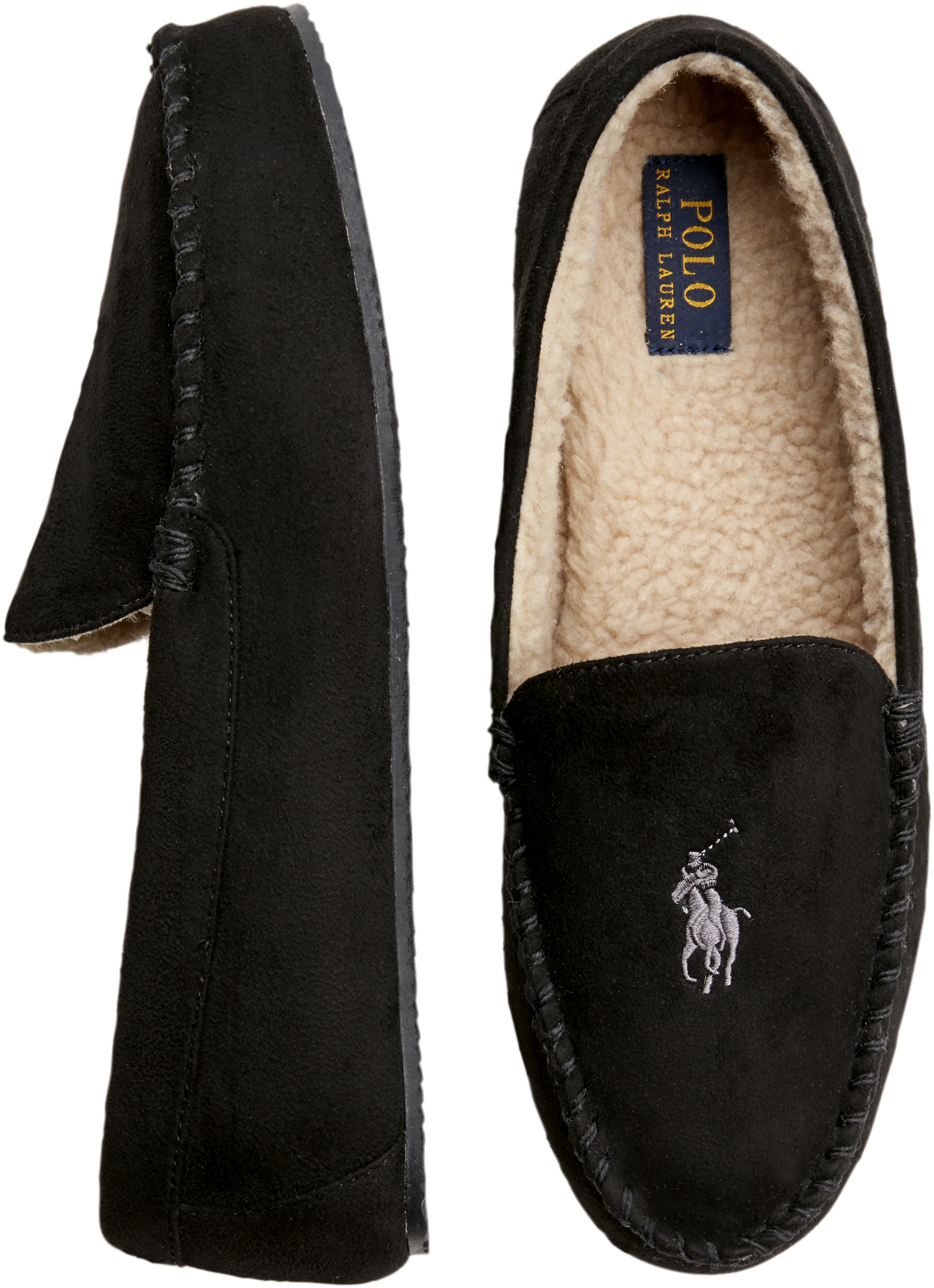 Polo Ralph Lauren Dezi IV Black Slippers - Men's HDN | Men's Wearhouse