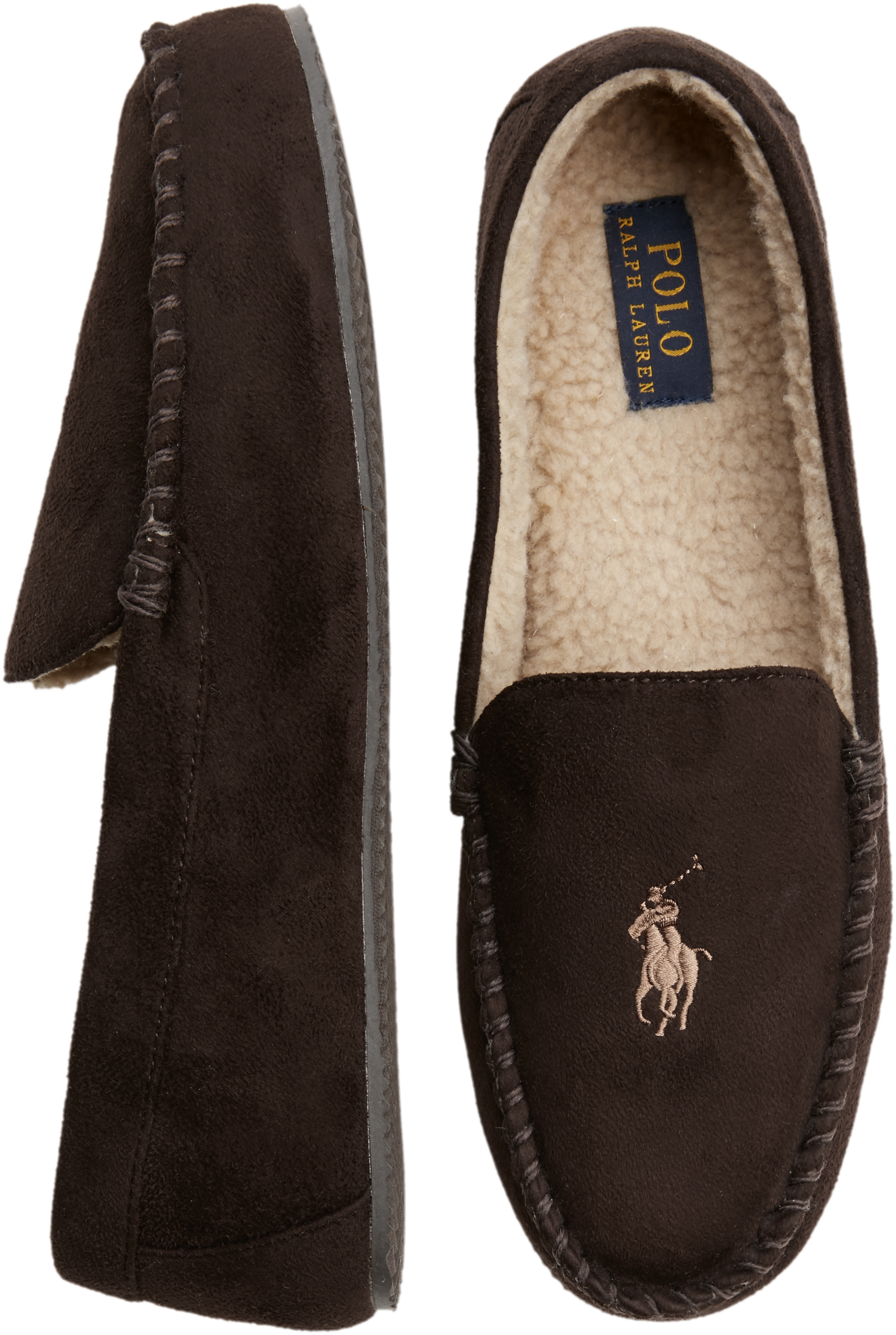 Polo Ralph Lauren Dezi IV Brown Slippers - Men's Brands | Men's Wearhouse