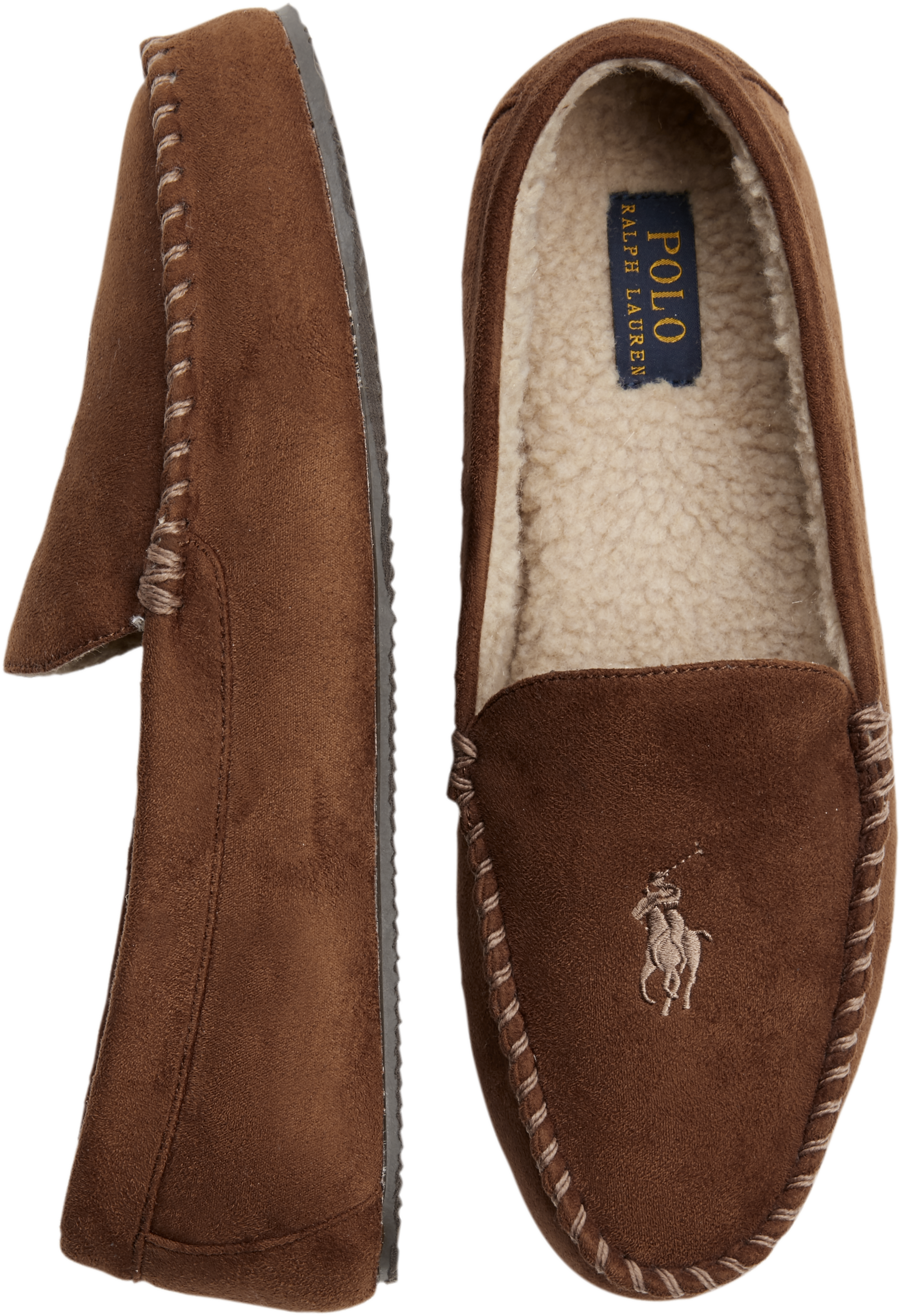 ralph lauren slippers tan