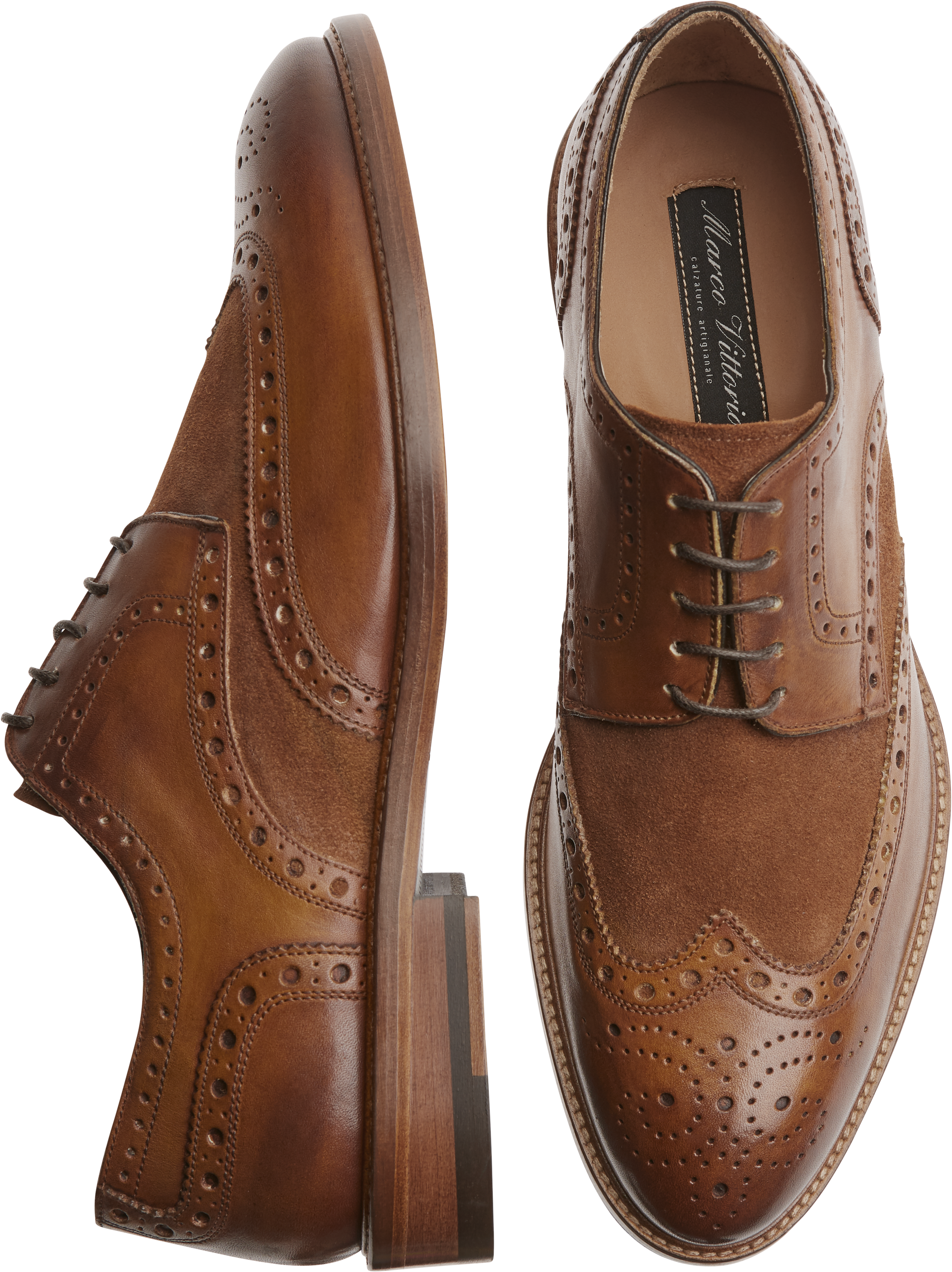 lucca cognac suede