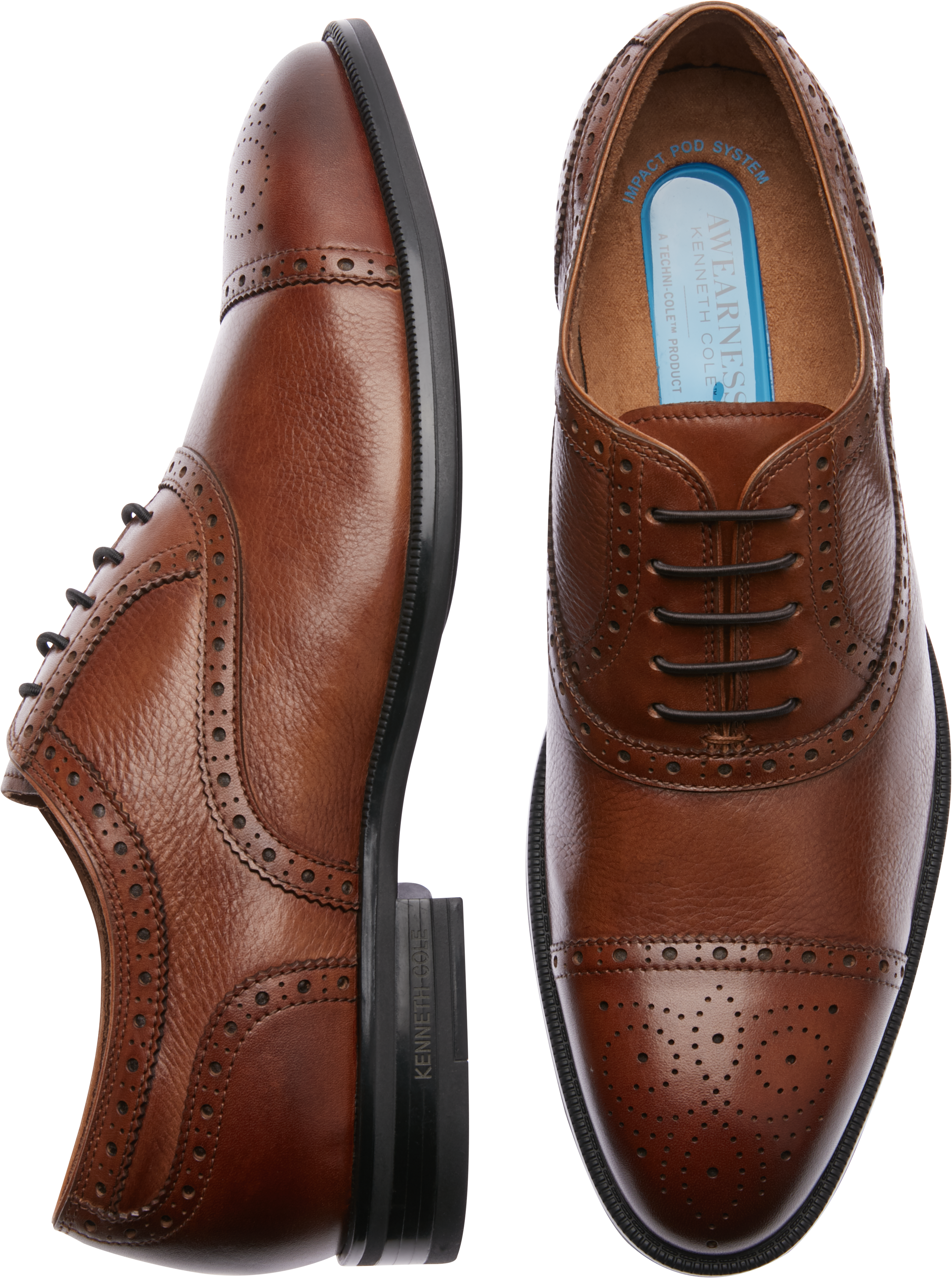 kenneth cole cognac shoes