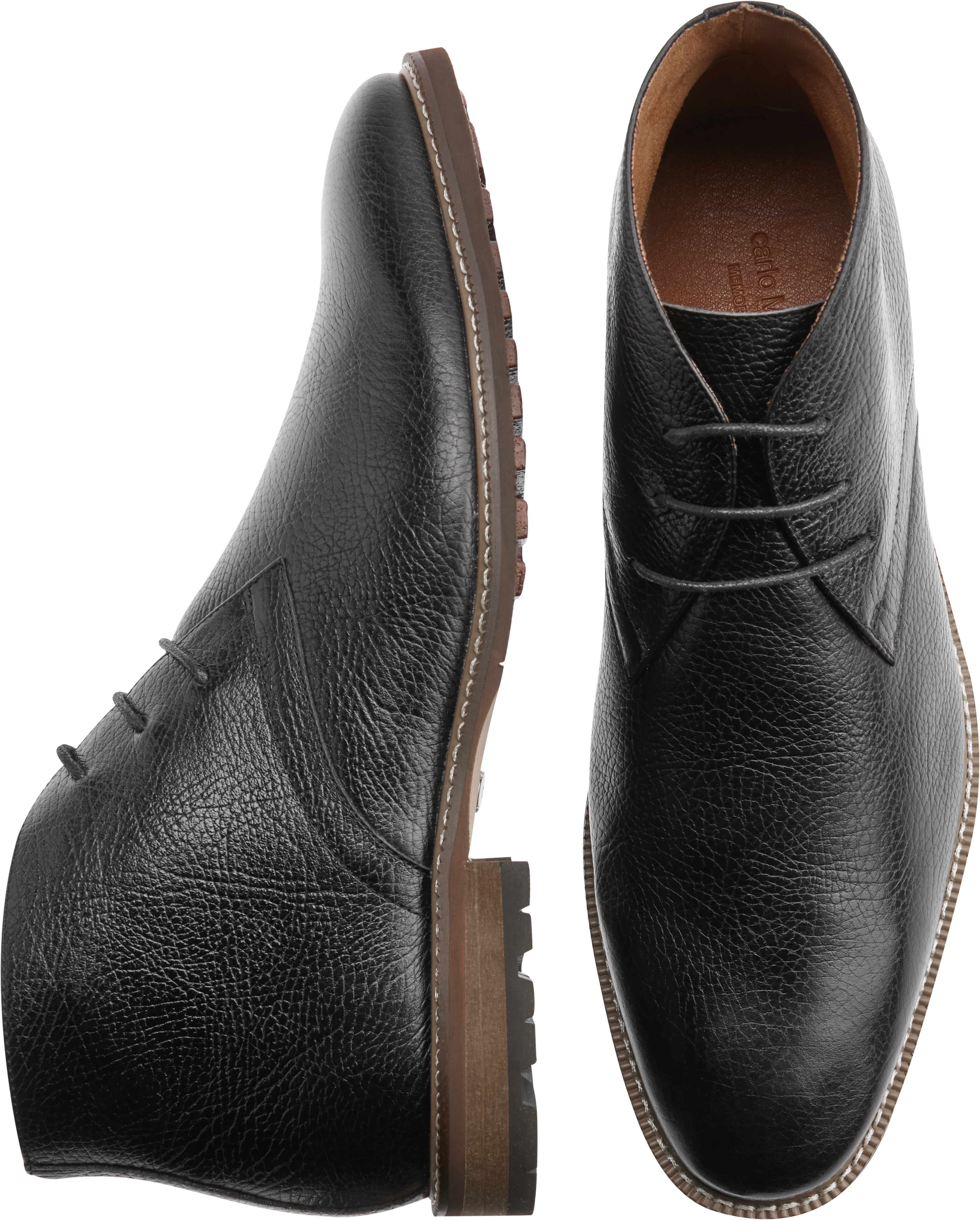 Carlo Morandi Chukka Boots, Black - Men's Shoes | Men's Wearhouse