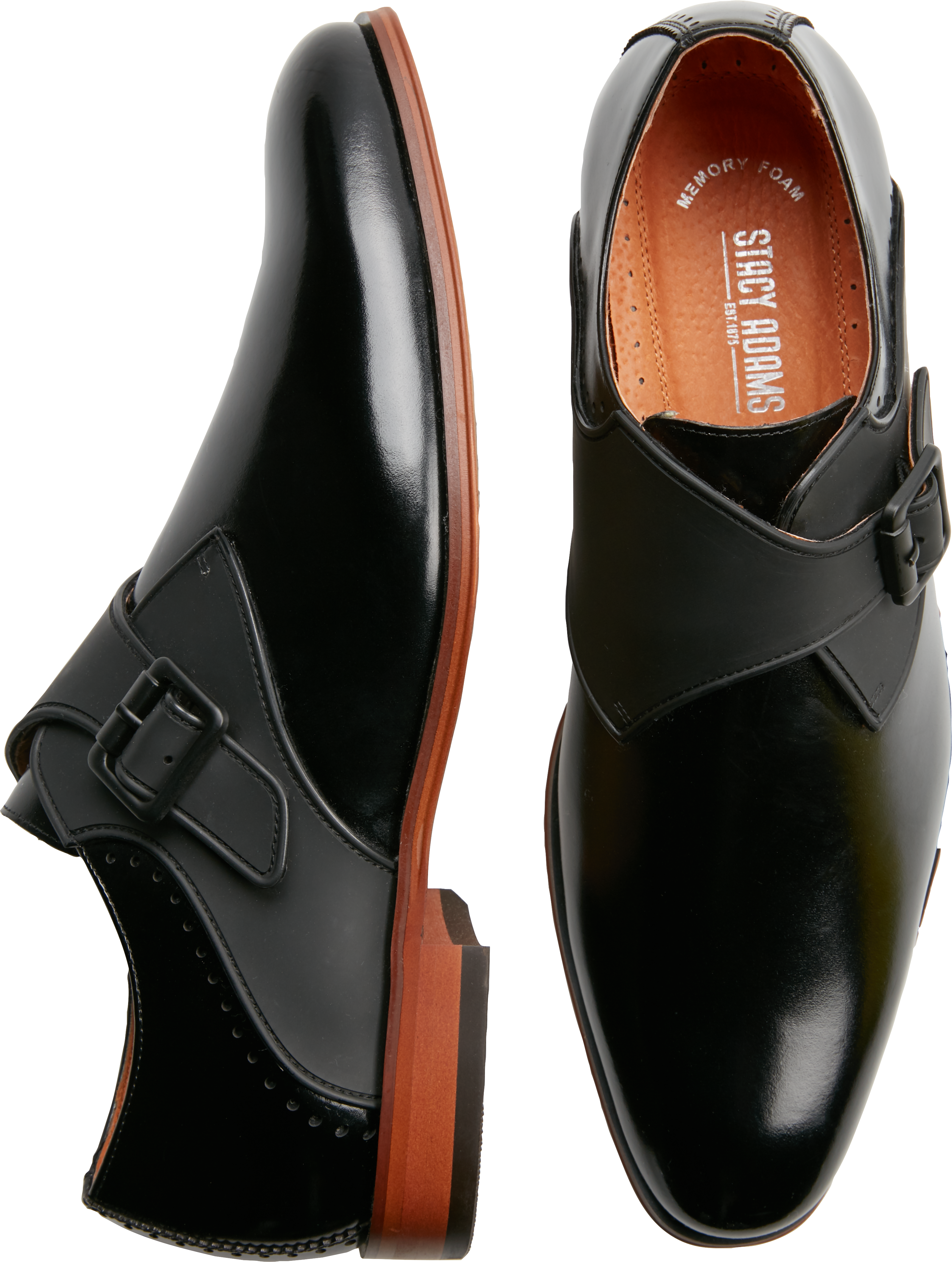 black monk strap mens shoes
