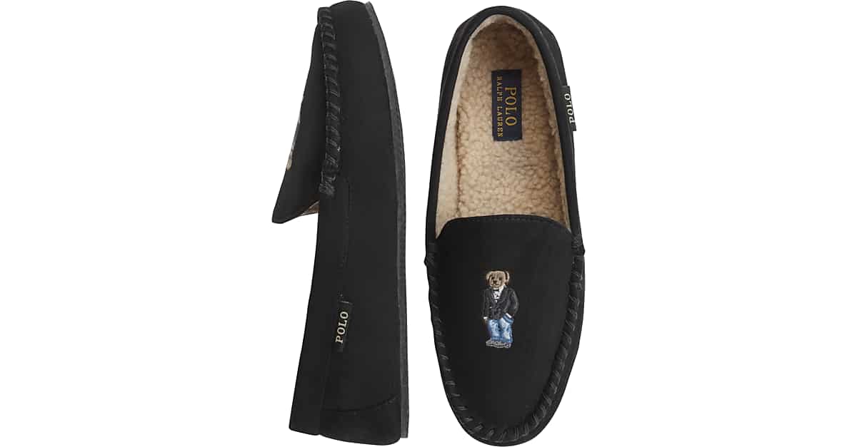 polo moccasin slippers