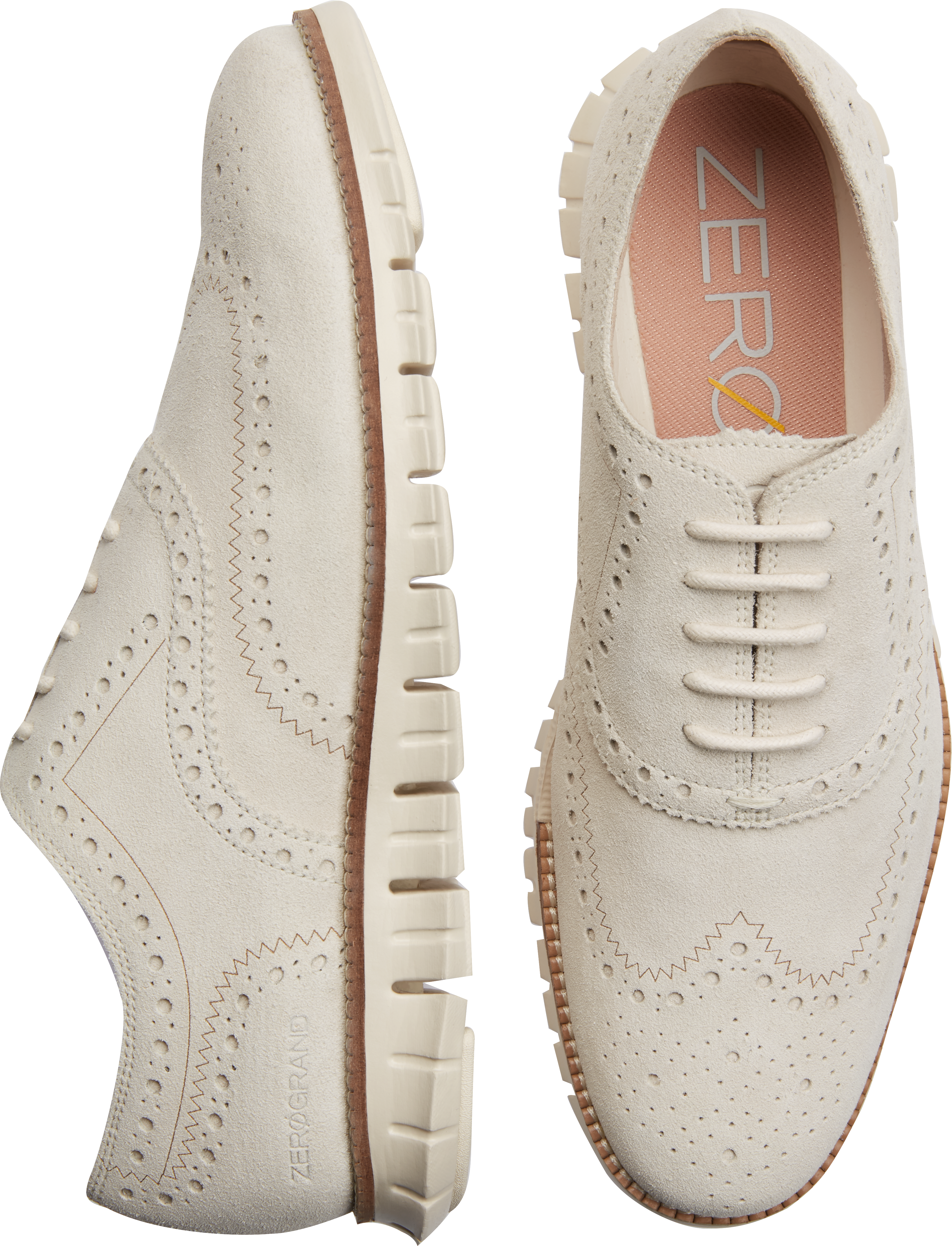 cole haan suede wingtip shoes