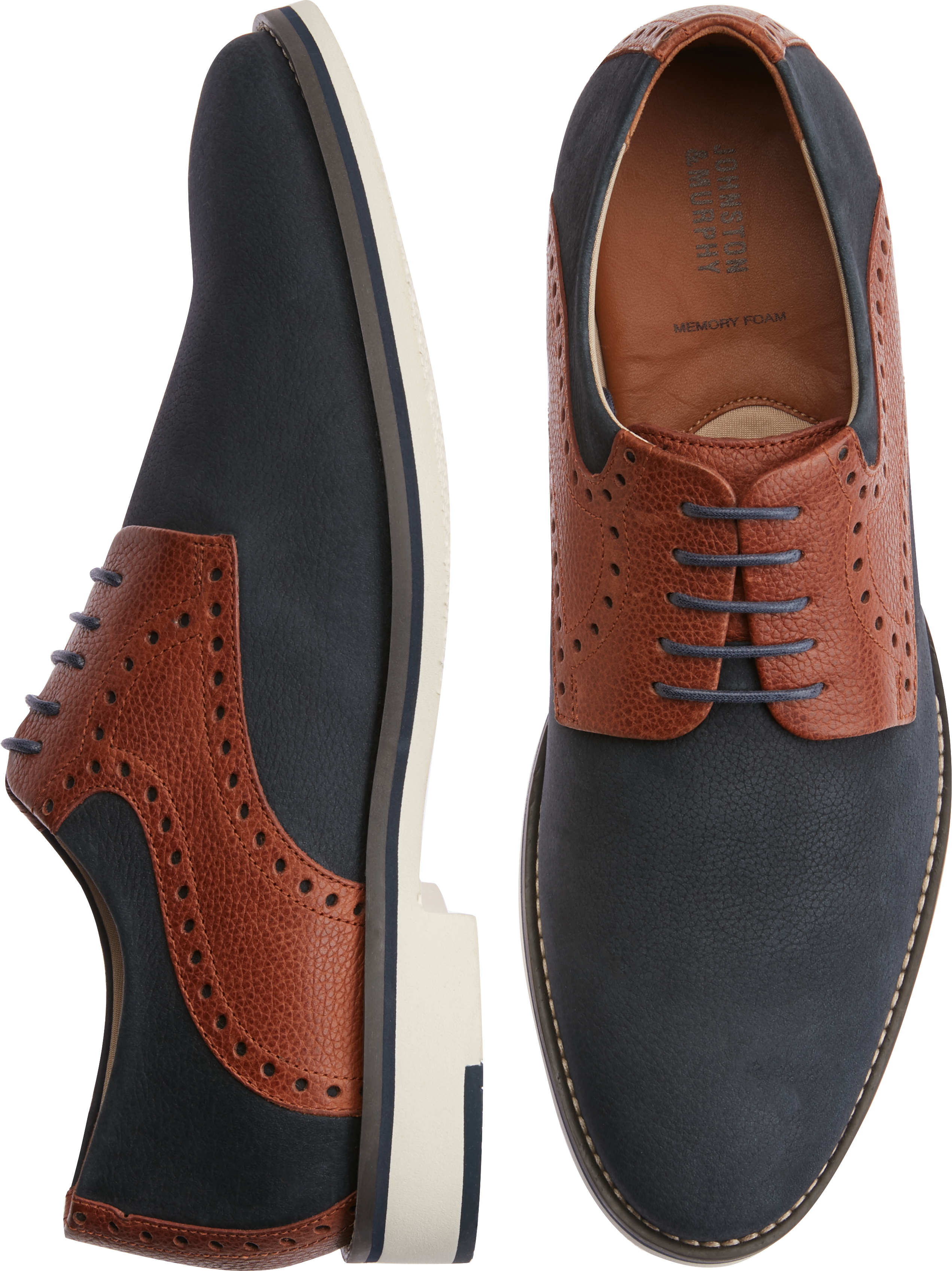 navy saddle shoes