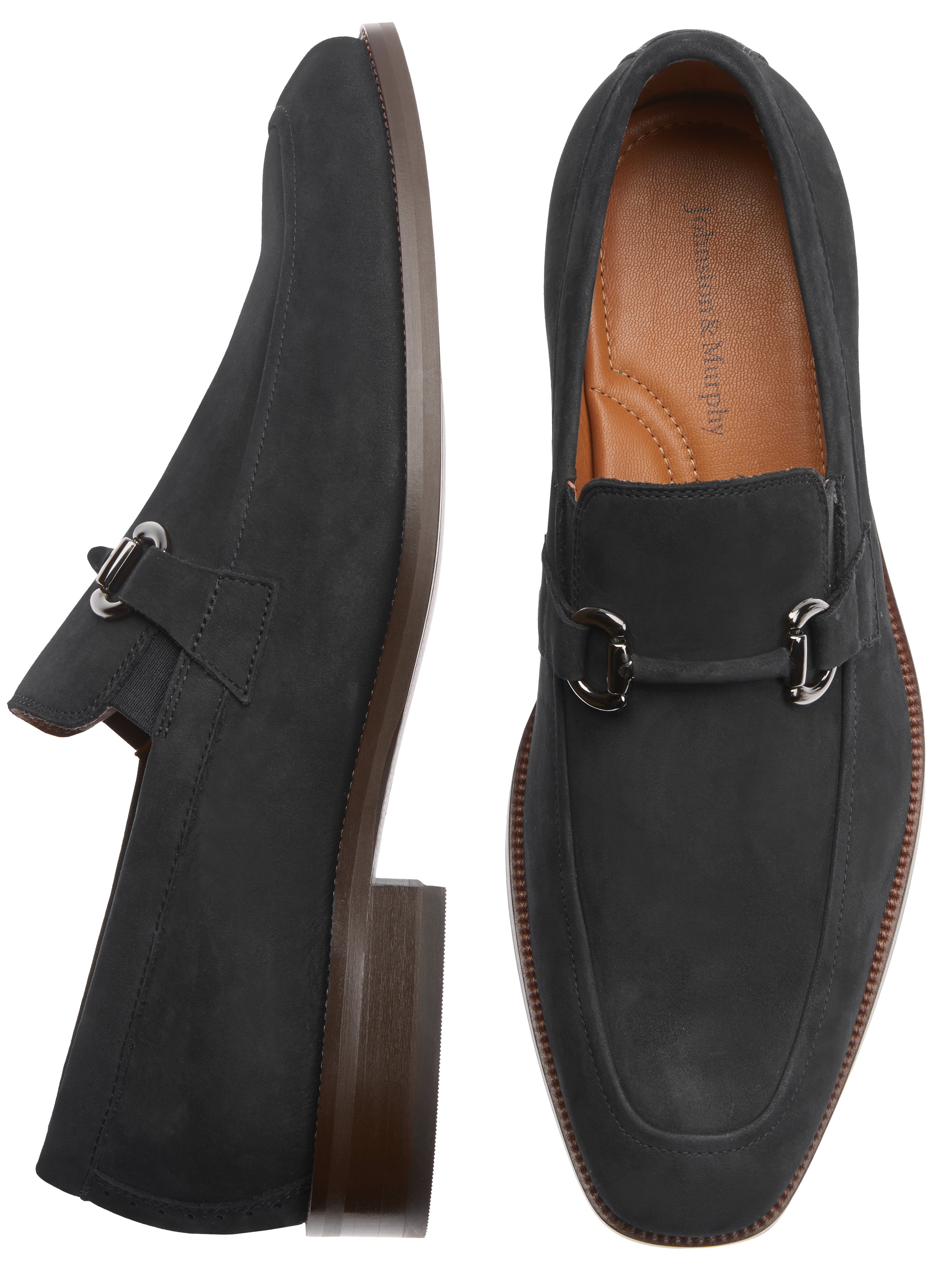 Johnston Murphy Everett Suede Black - Men's Shoes | Men's