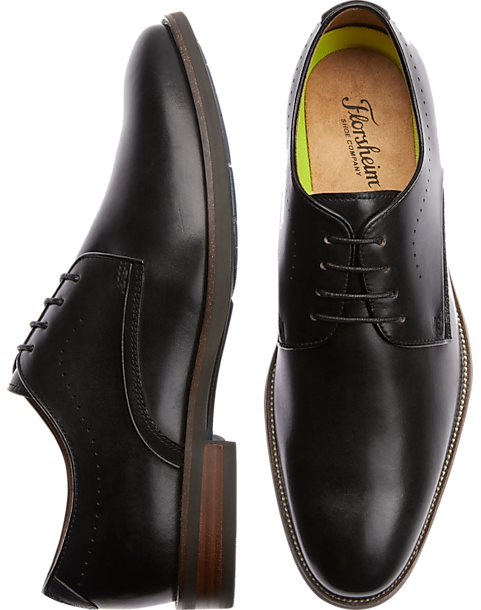 Florsheim TUX Mens Black Patent 14212-004 Lace Up Plain Oxford Shoes