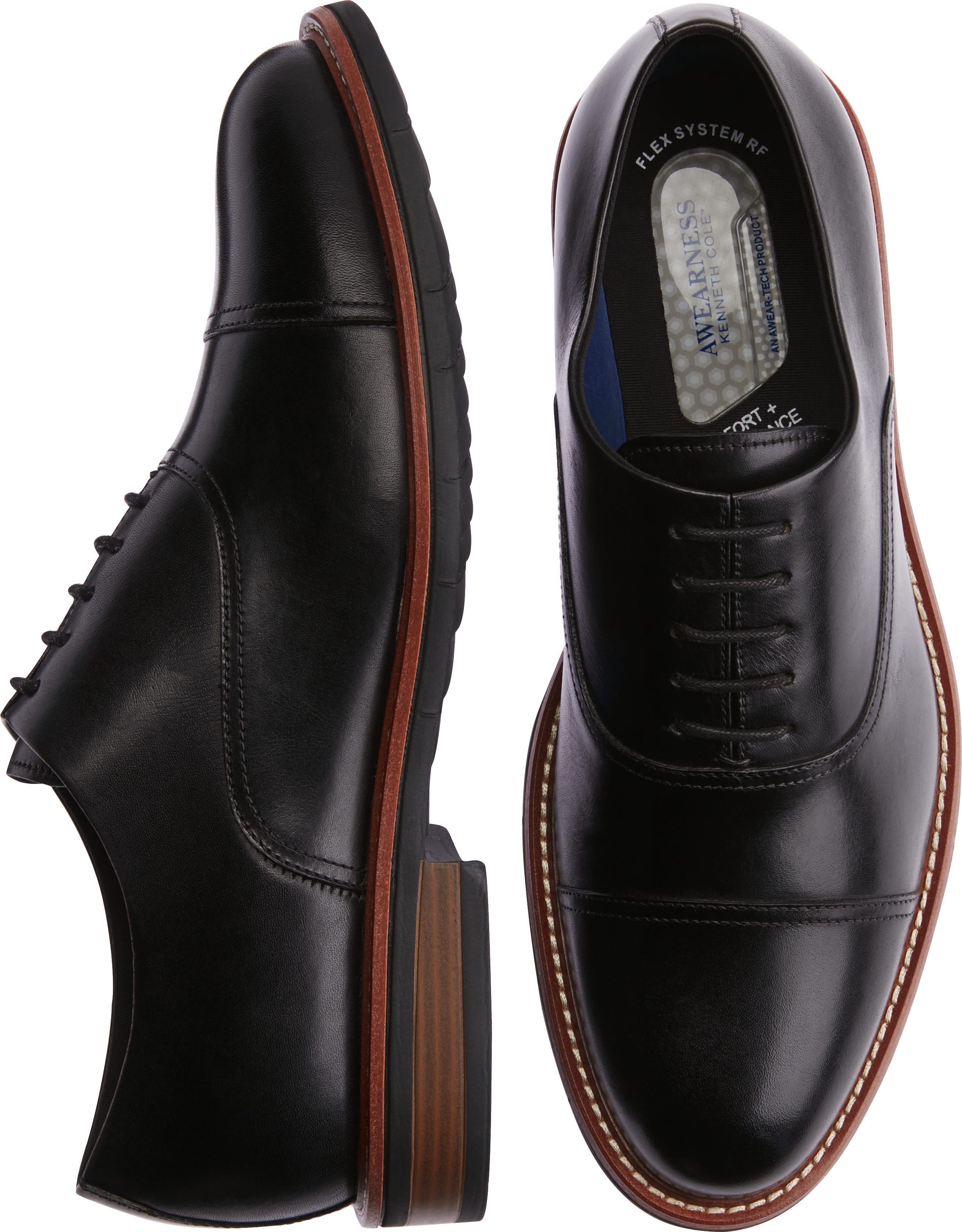 kenneth cole awearness mackson brown wingtip oxfords