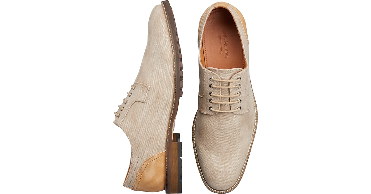 carlo morandi cognac plain toe derby