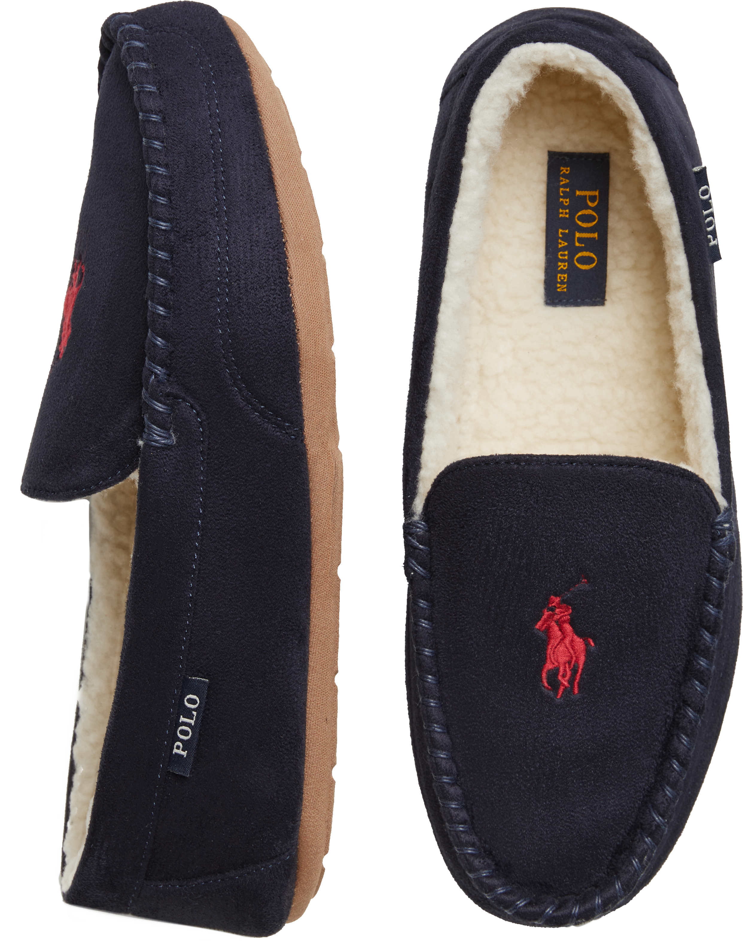 Polo Ralph Lauren Dezi IV Pony Moc Slippers, Navy - Men's Sale | Men's ...