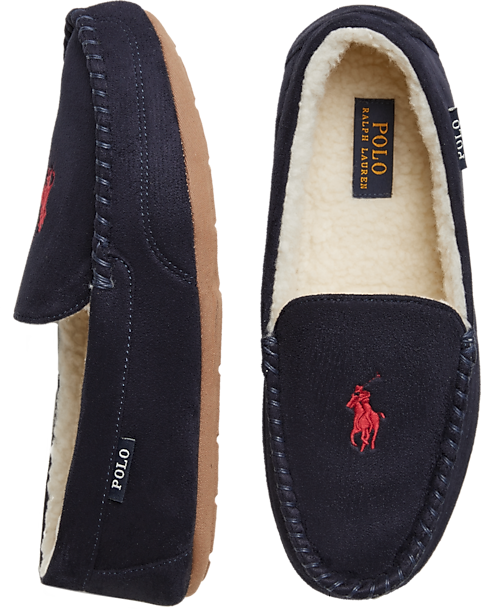 Polo Ralph Lauren Dezi IV Pony Moc Slippers, Navy - Men's Sale | Men's ...