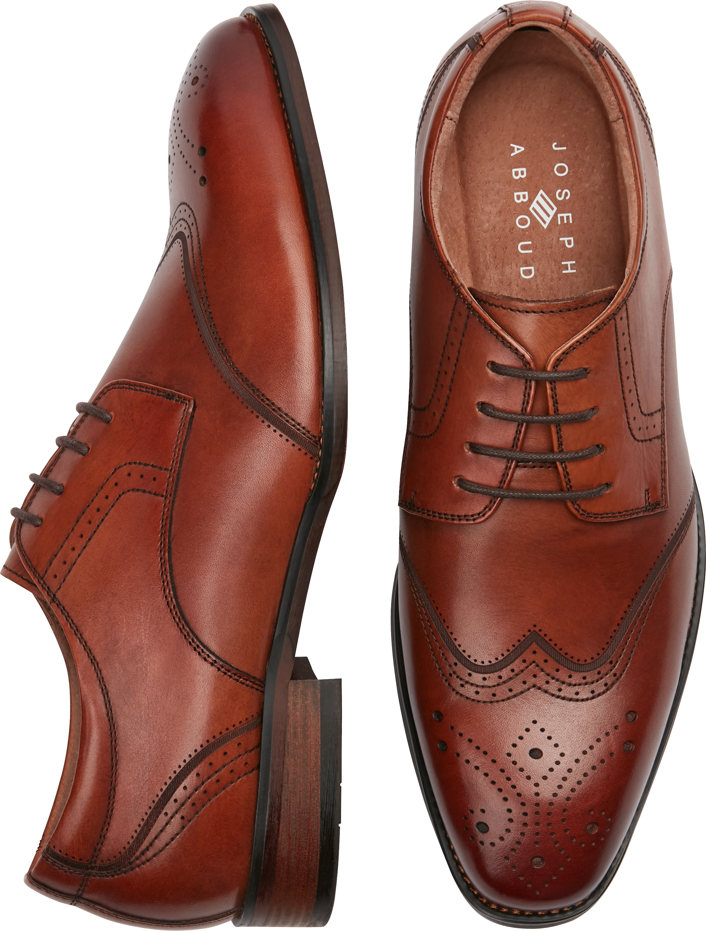 Joseph Abboud Andrew Wingtip Oxfords, Tan - Men's Sale | Men's Wearhouse