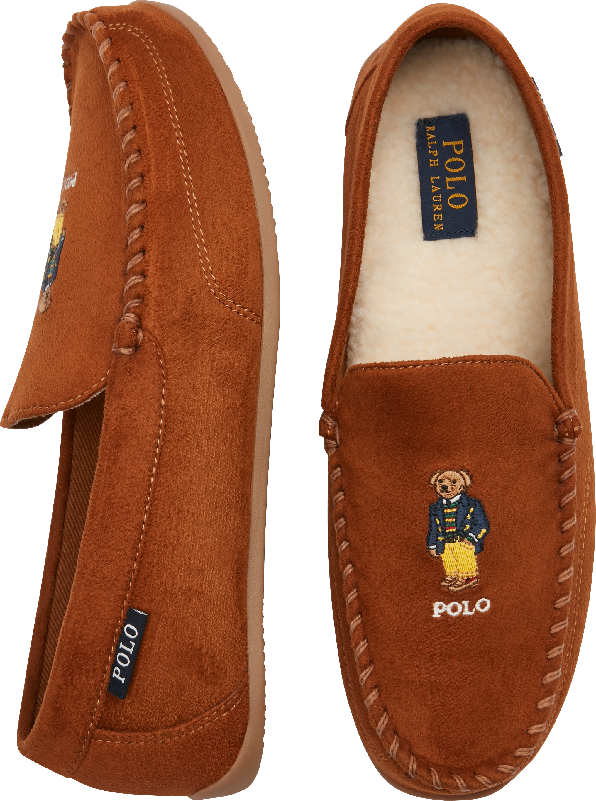 nedenunder vasketøj konkurrerende Polo Ralph Lauren Boston Bear Slippers - Men's Shoes | Men's Wearhouse