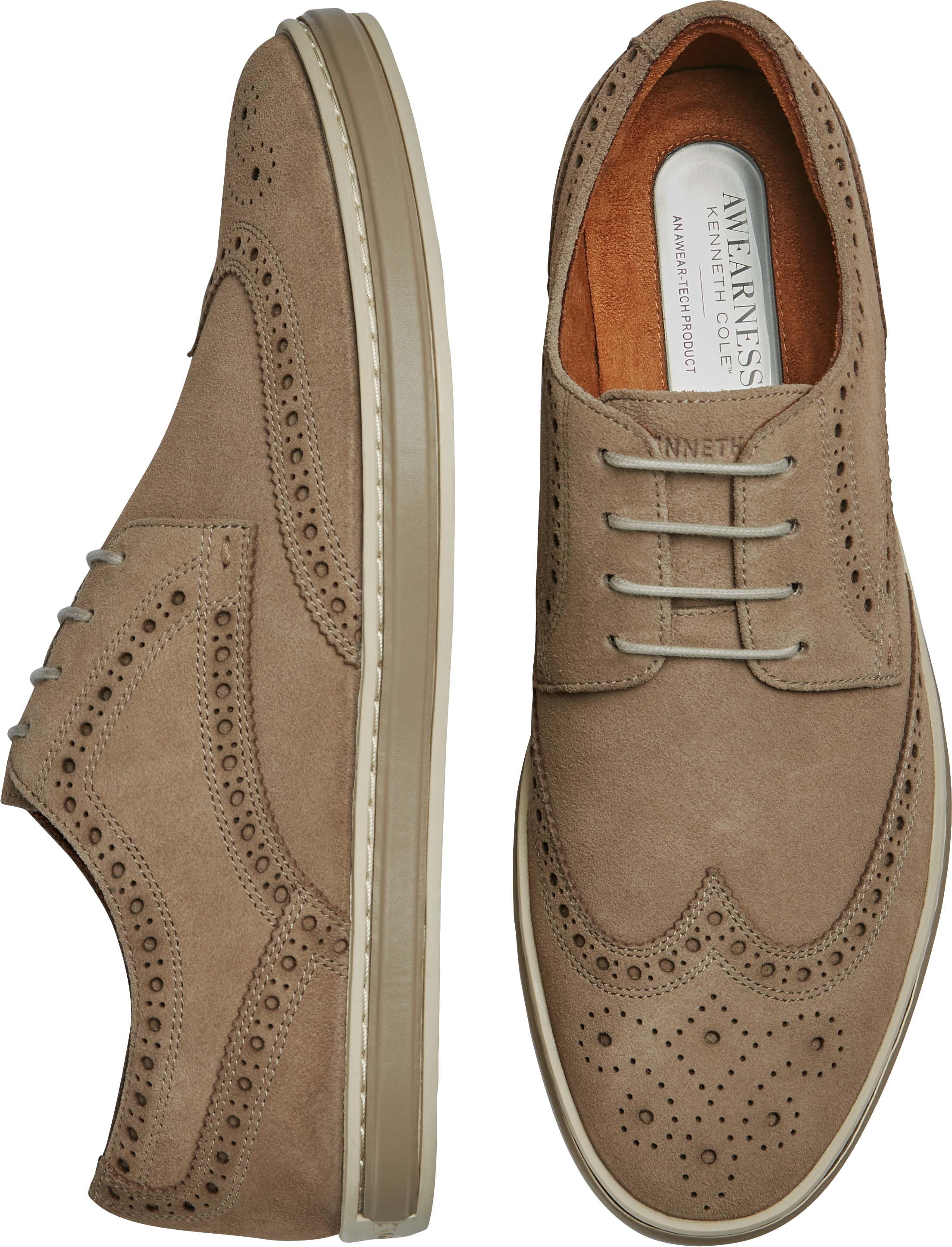 kenneth cole awearness mackson brown wingtip oxfords