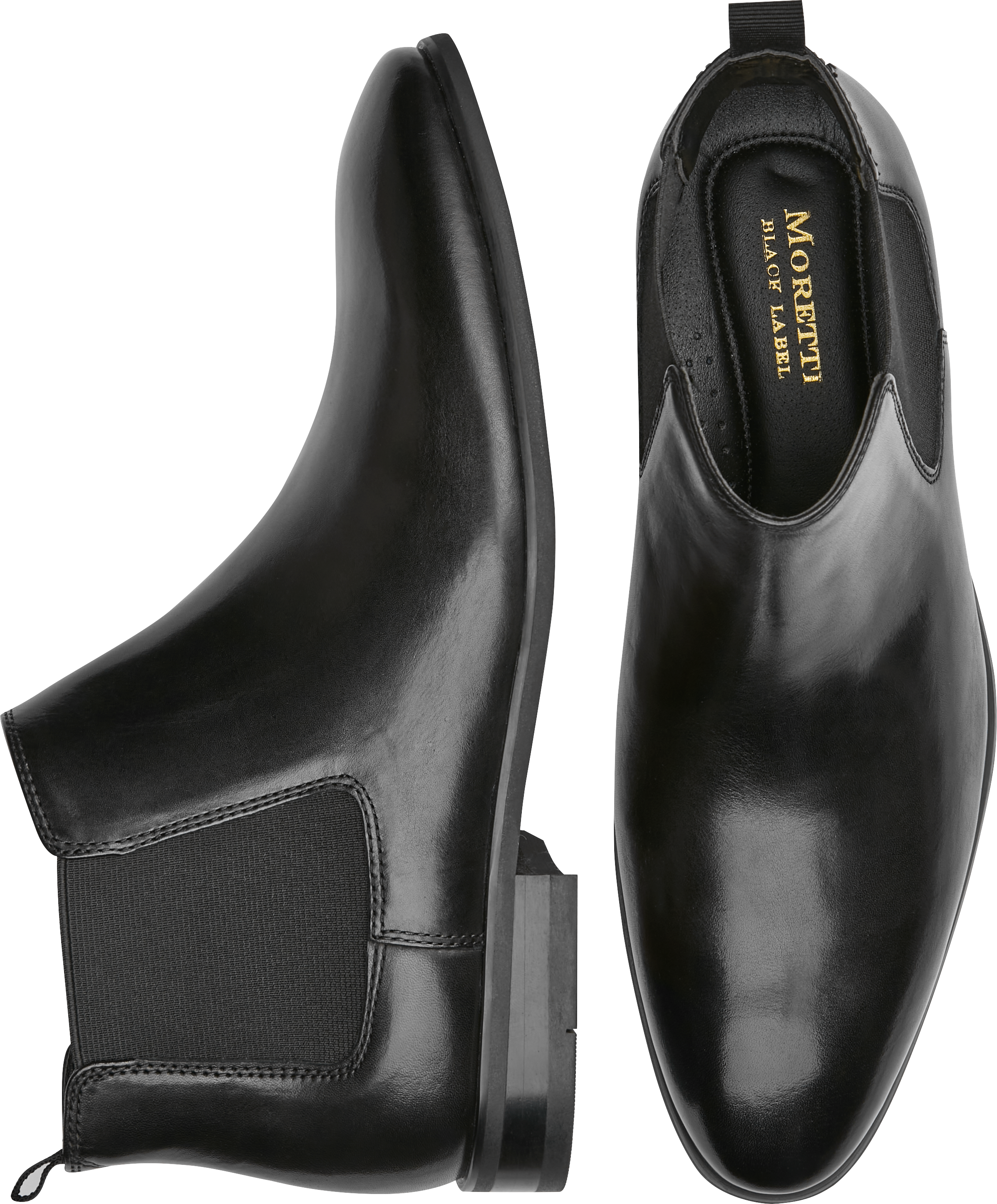 Moretti Todd II Chelsea Dress Boots, Black - Men's Sale | Men's Wearhouse