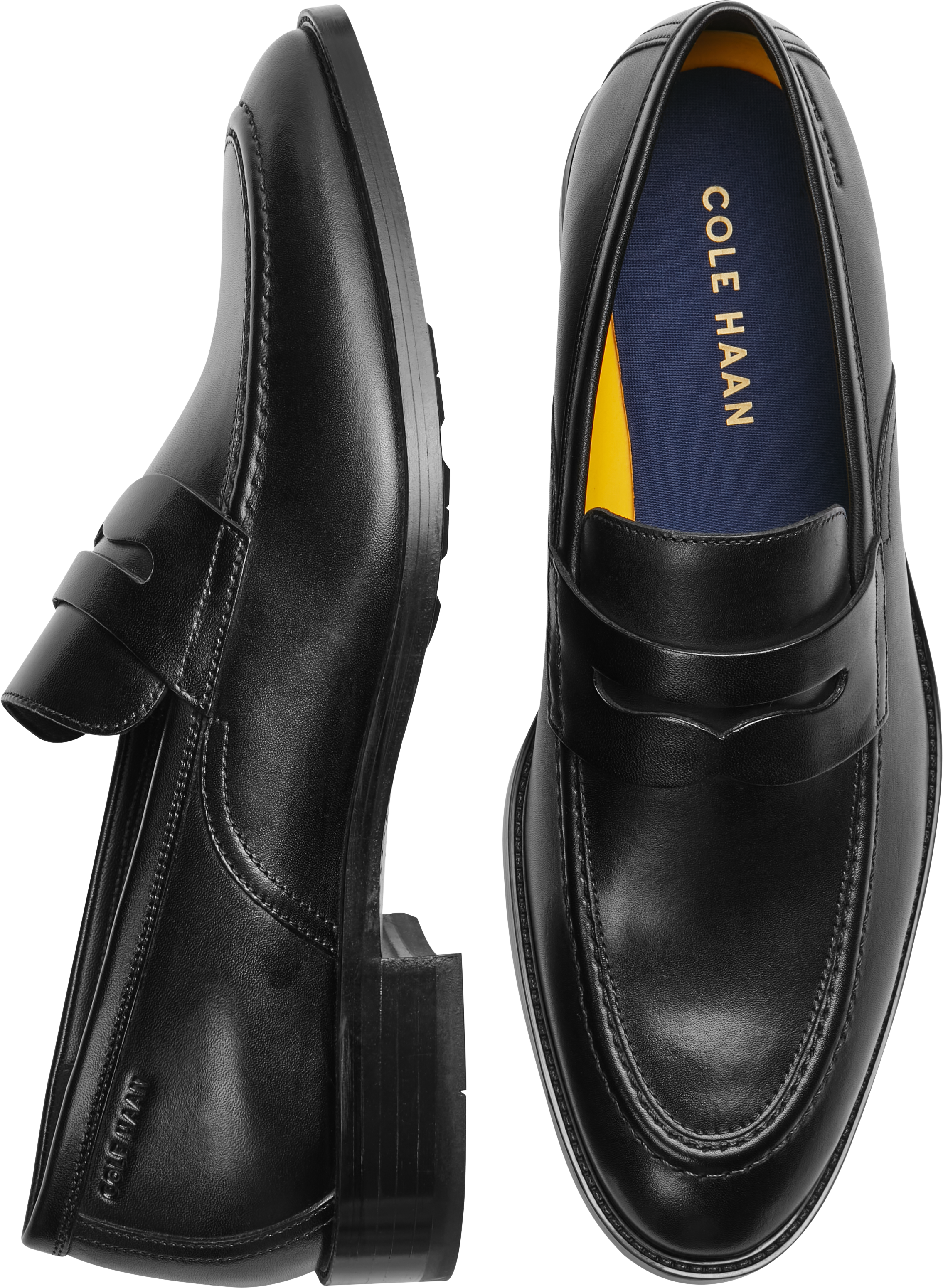 Cole Haan Hawthorne Moc Toe Penny Loafers, Black