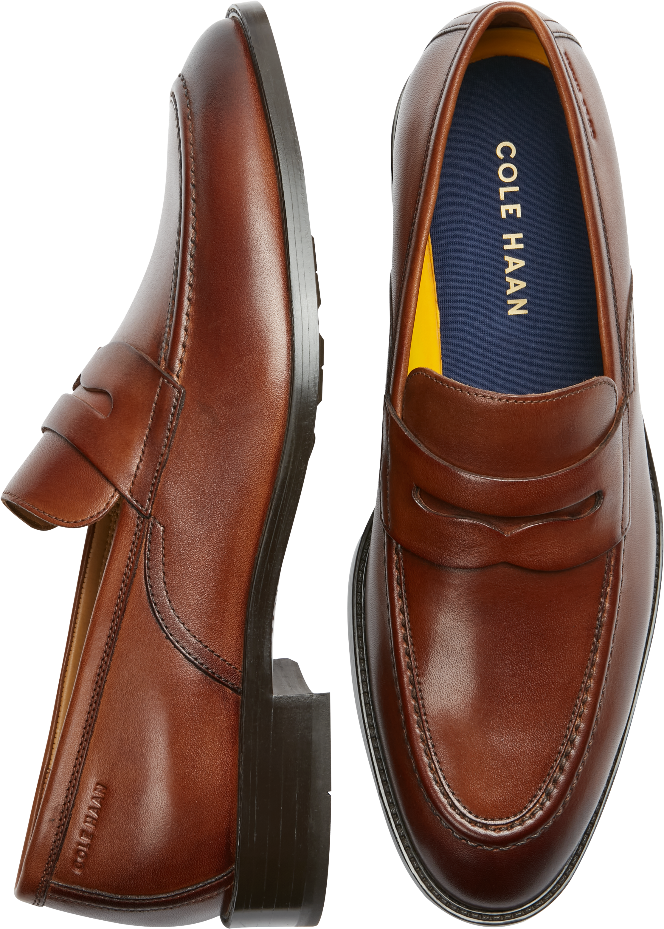 Cole Haan Hawthorne Penny Loafers Cognac Mens Shoes Mens Wearhouse 8968