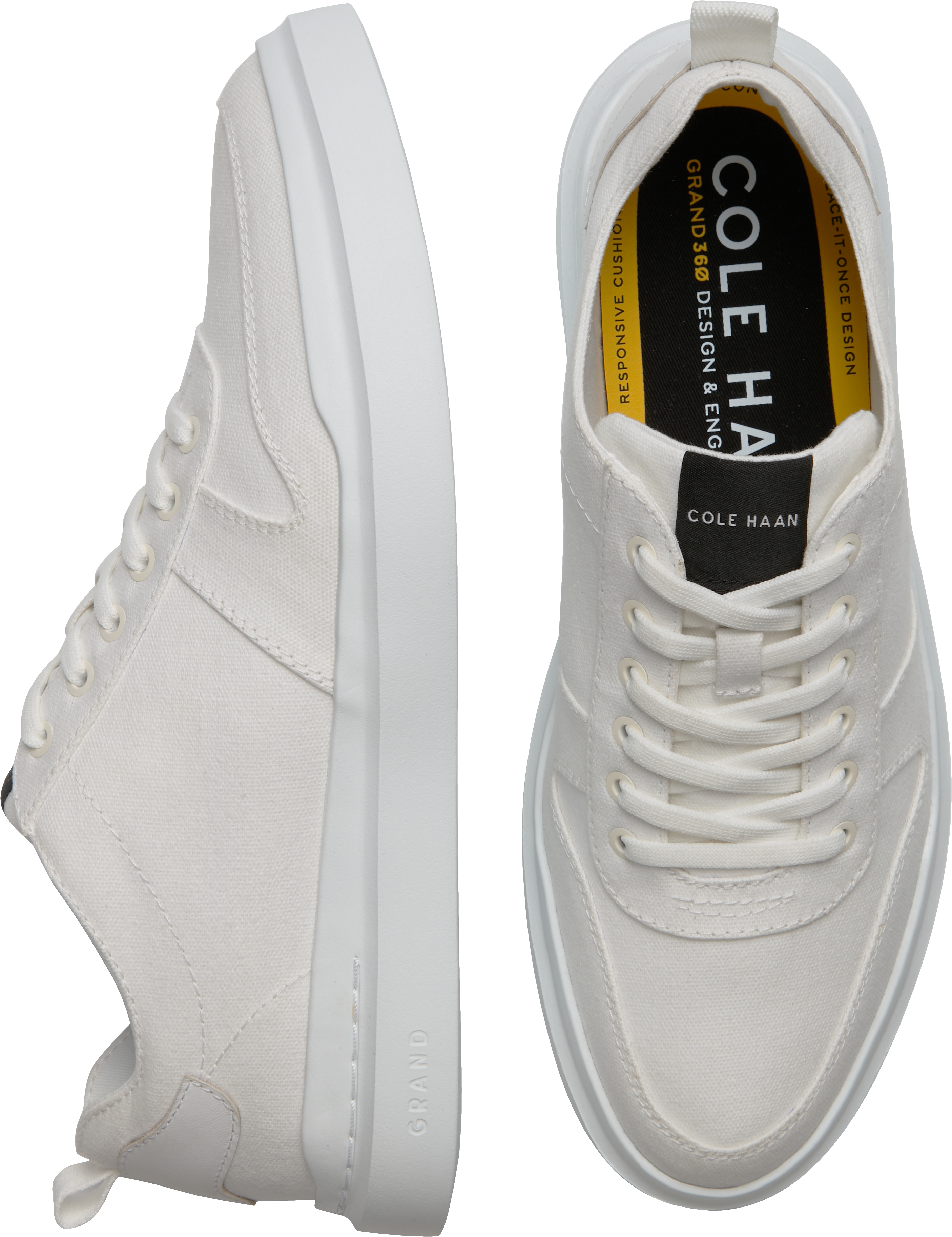 Cole Haan Grandpro Rally Canvas Court Sneaker, White - Men's Sale | Men ...