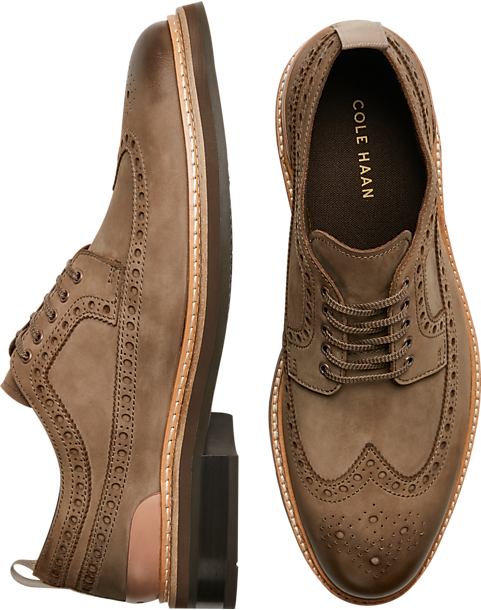 Cole Haan Davidson Grand Longwing Oxfords, Taupe