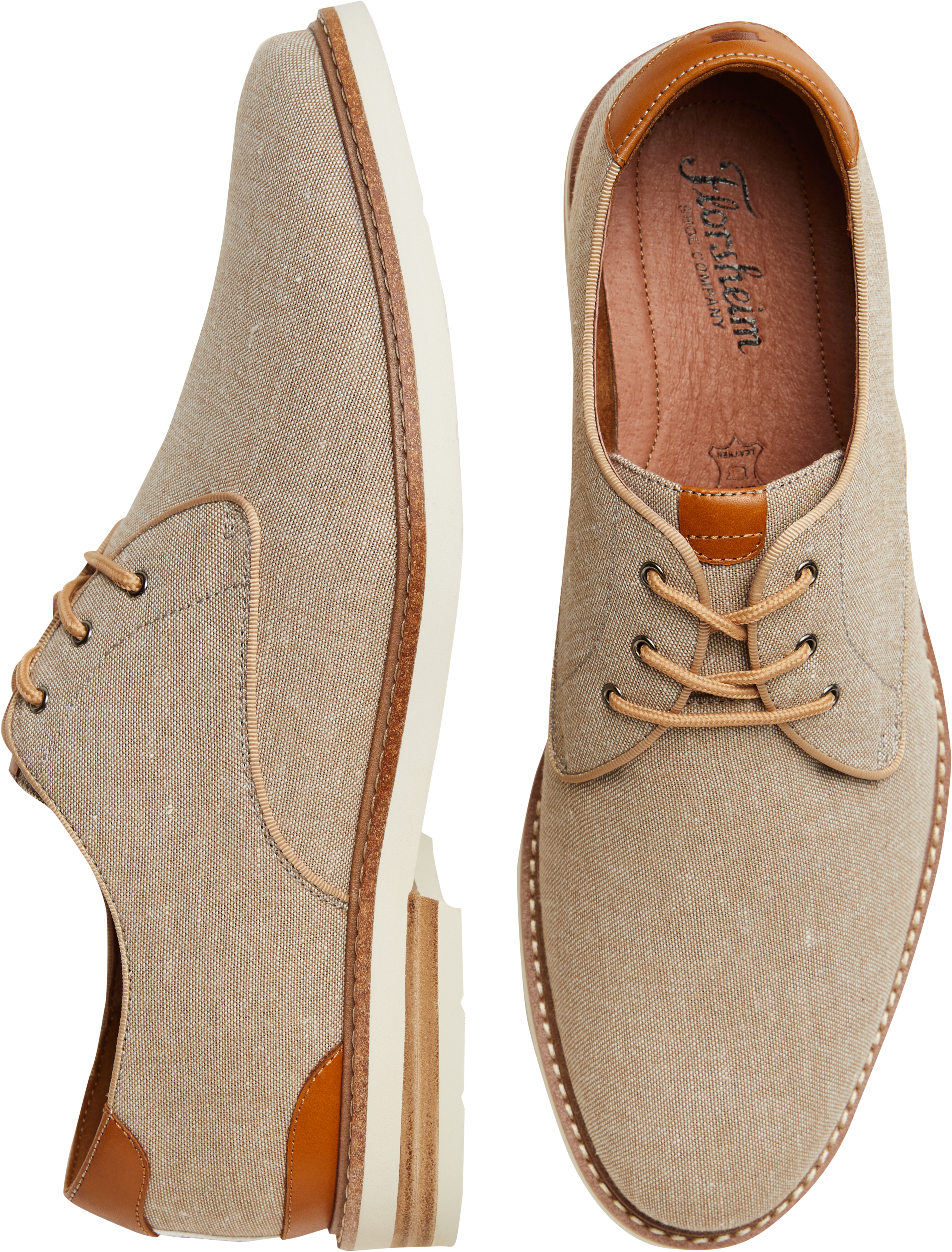 florsheim highland canvas plain toe oxford