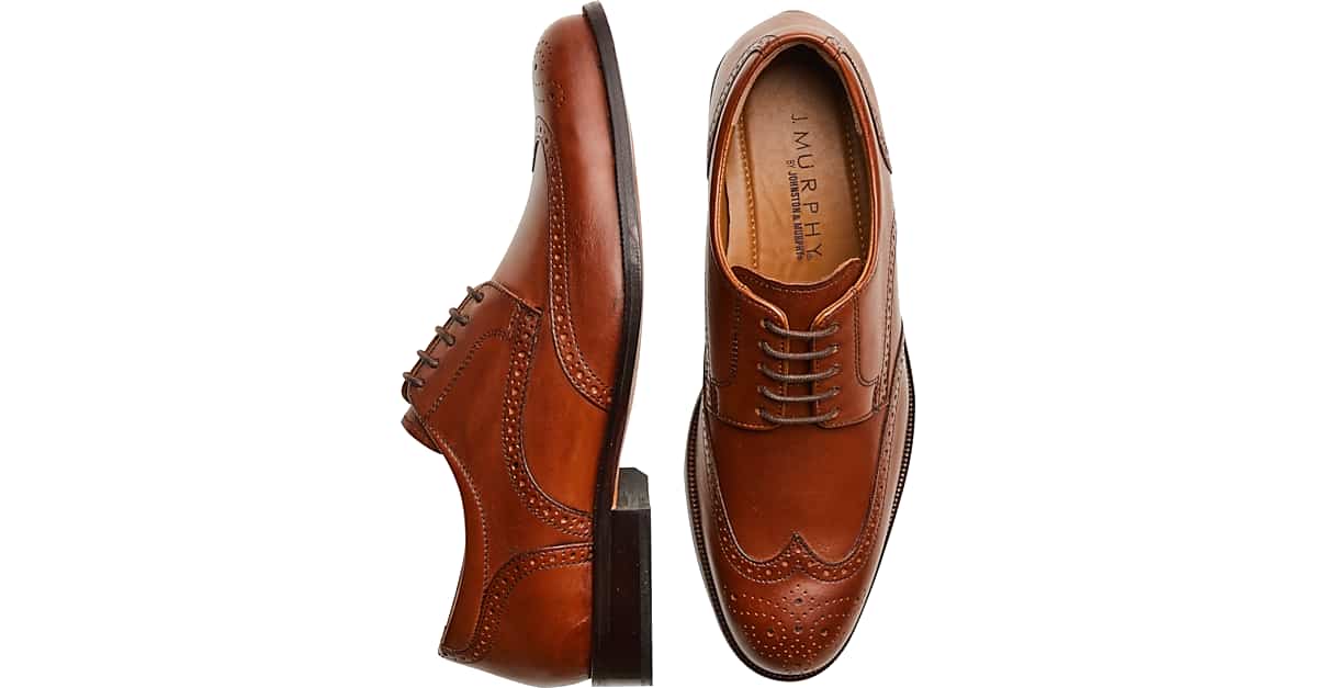 Johnston Murphy Harmon Wingtip Dress Shoes In Brown For Men Lyst ...