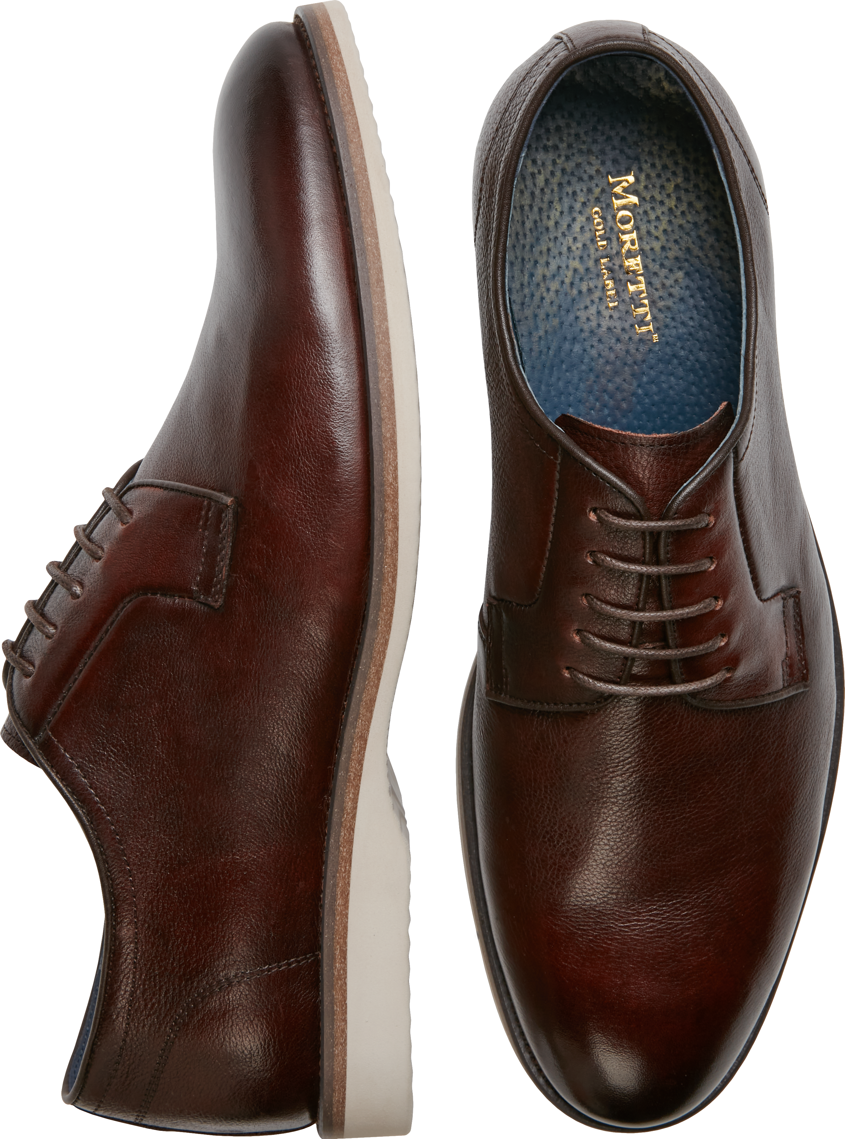 moretti ashland knit wingtip oxford black
