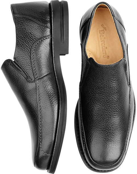 Belvedere Black Slip-On Shoes - Men's Sale | Men's Wearhouse