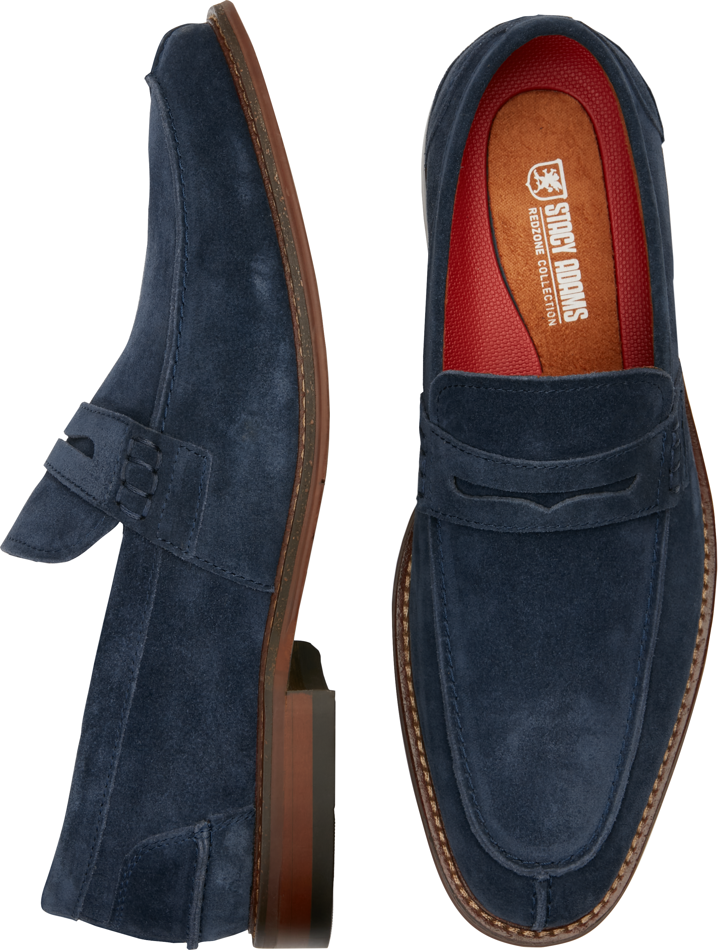 Stacy adams blue store suede shoes