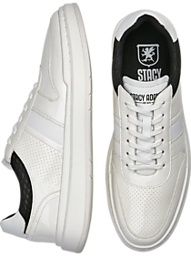 Mens Stacy Adams, Brands - Stacy Adams Cashton Perforated Sneakers, White - Men's Wearhouse