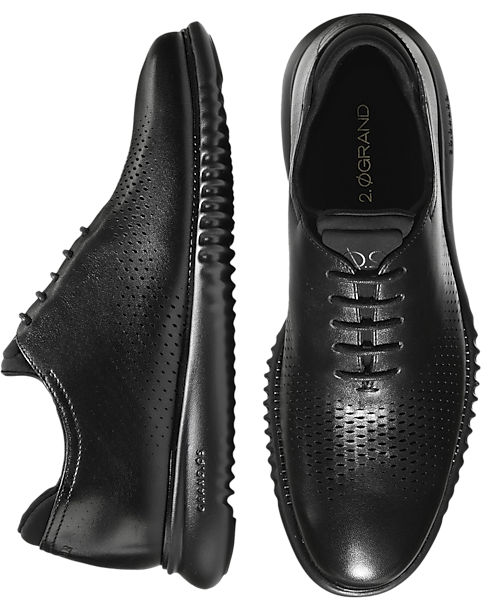 Cole Haan 2.Zerogrand Wingtip Oxfords, Black - Men's Shoes | Men's ...