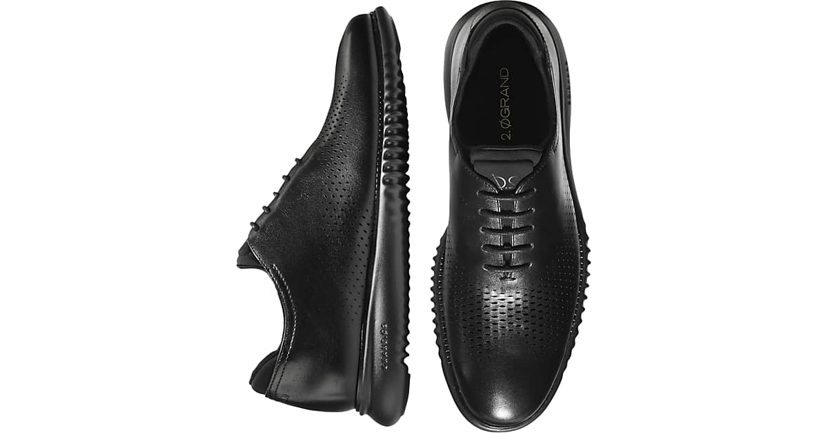 Cole Haan 2.Zerogrand Wingtip Oxfords, Black - Men's Shoes | Men's Wearhouse