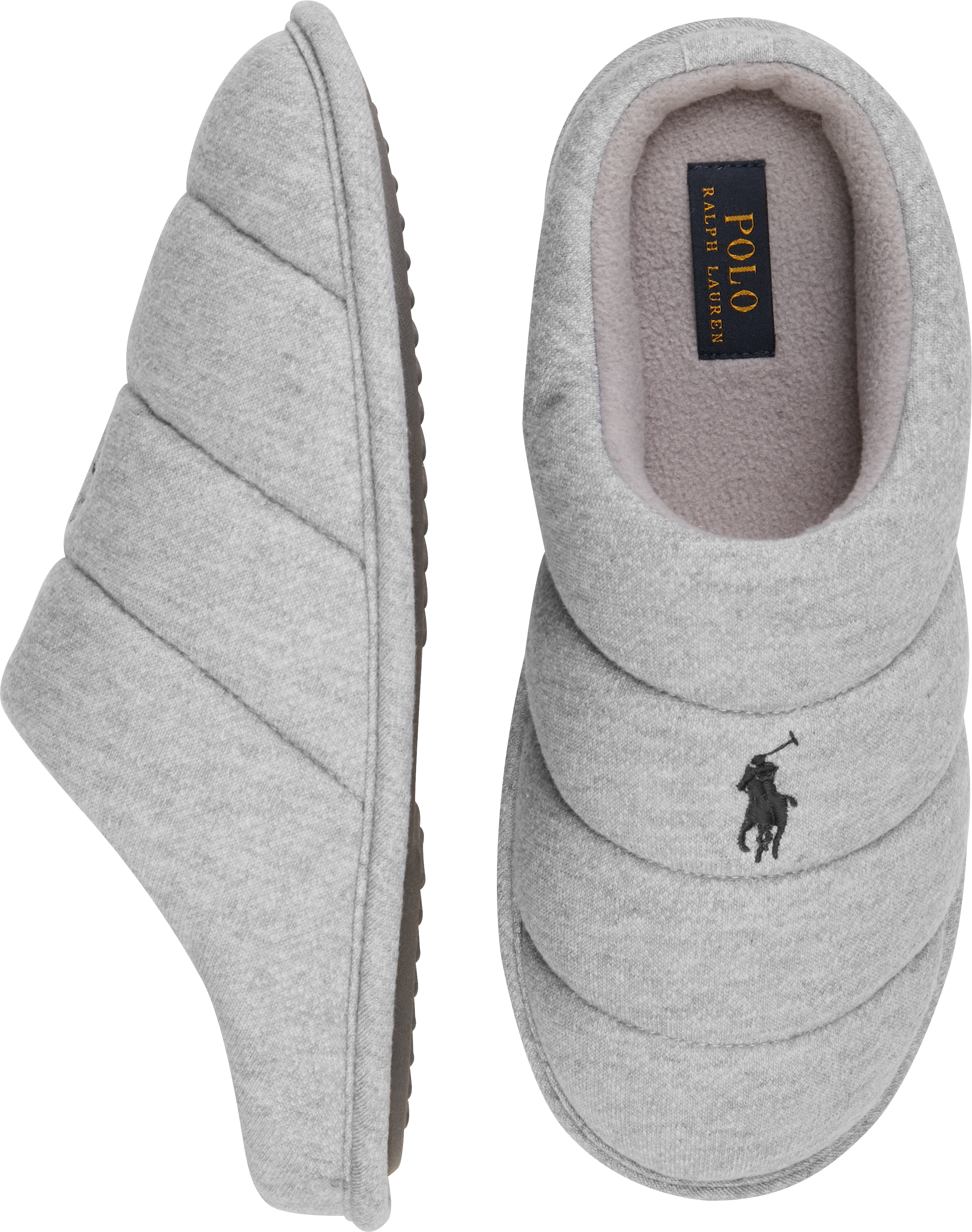 Polo Ralph Lauren Emery Slippers, Light Gray - Men's Sale | Men's Wearhouse