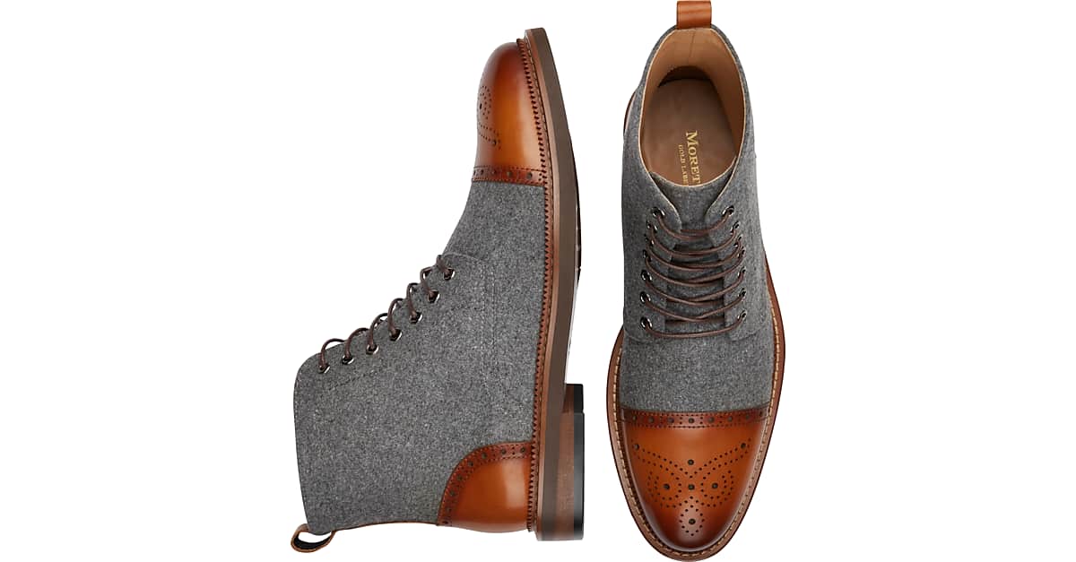 leather cap toe boots