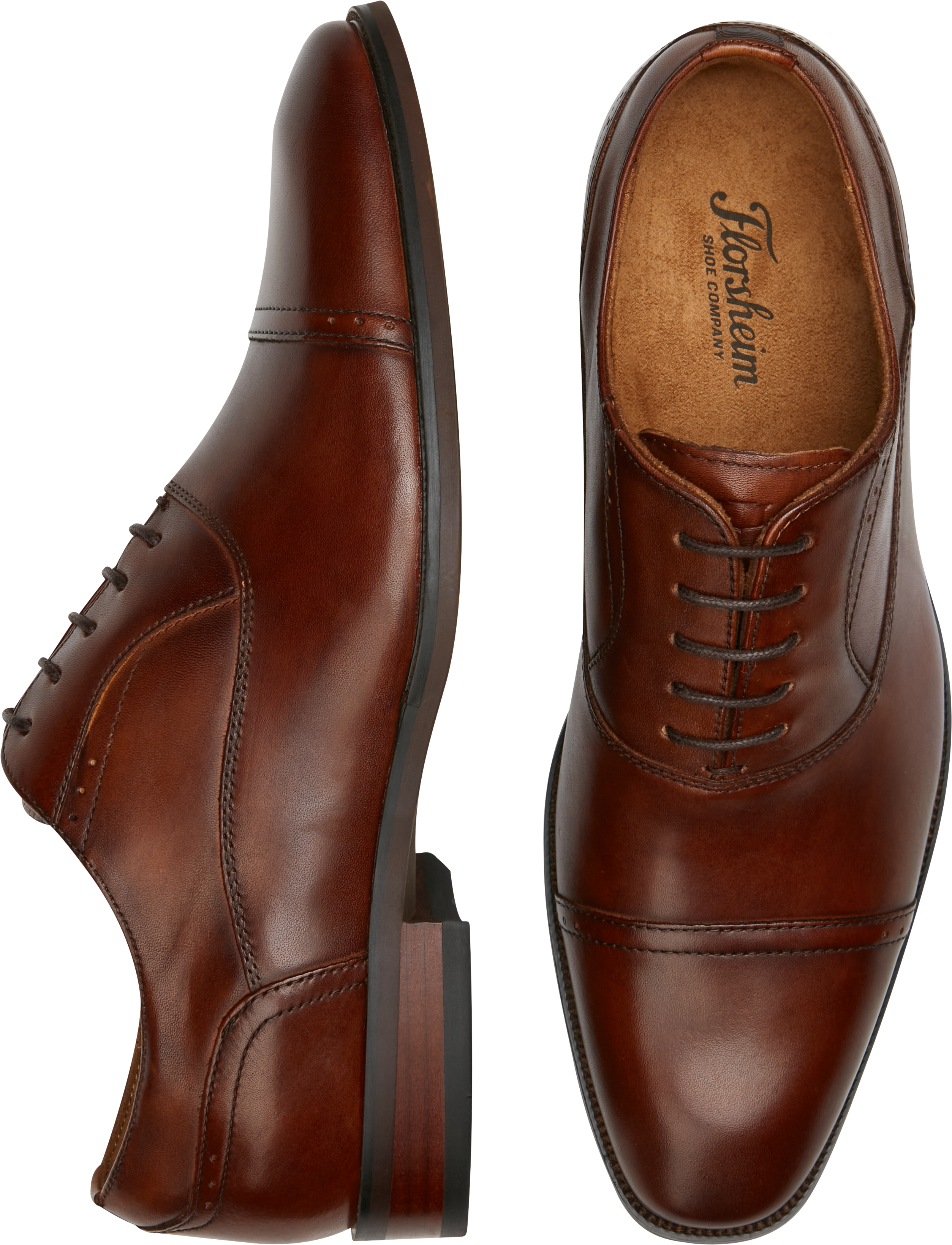 Florsheim Roseto Cap Toe Oxfords, Cognac - Men's Shoes | Men's Wearhouse