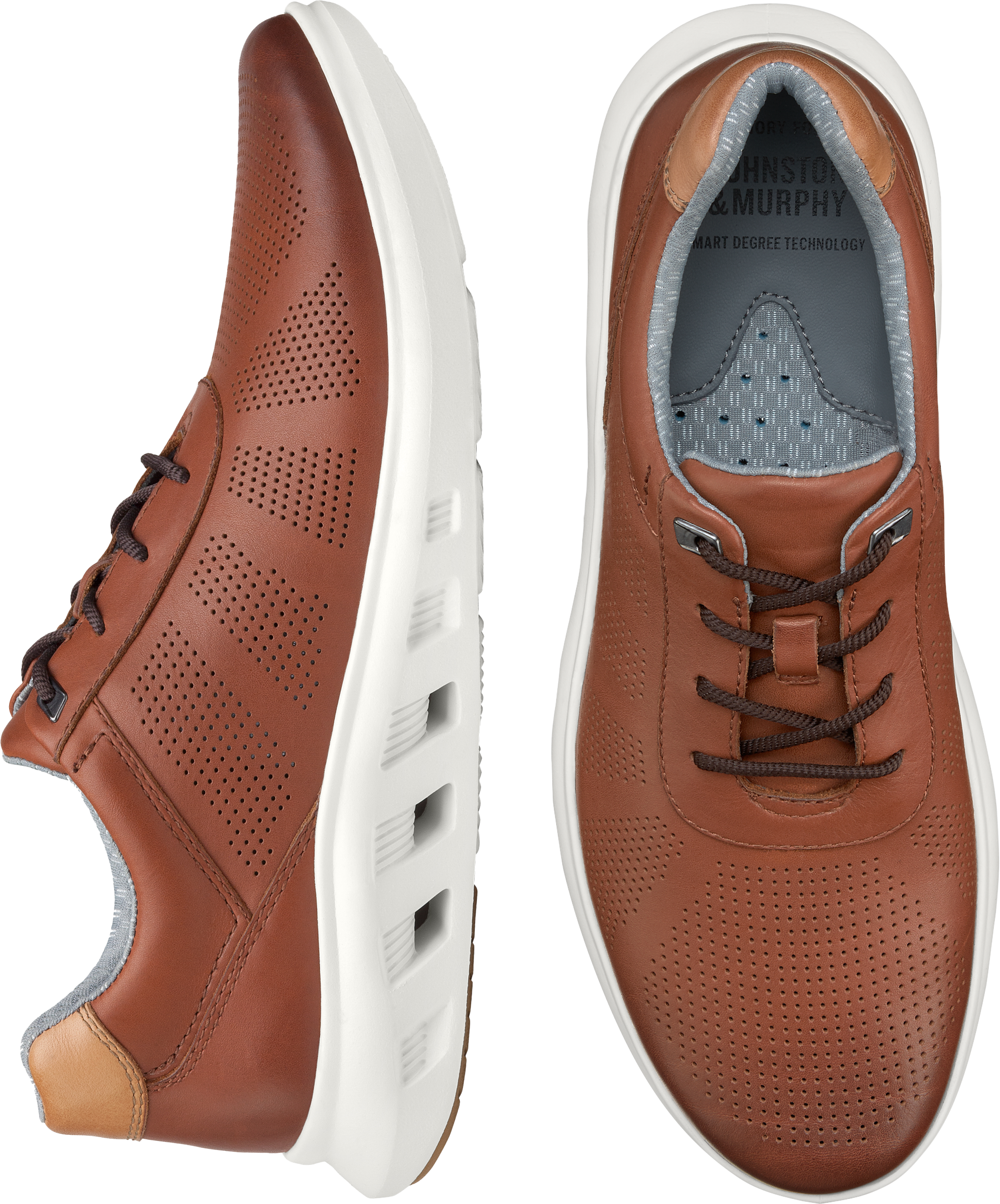 Johnston u0026 Murphy Activate U-Throat Sneakers, Tan - Men's Shoes | Men's  Wearhouse