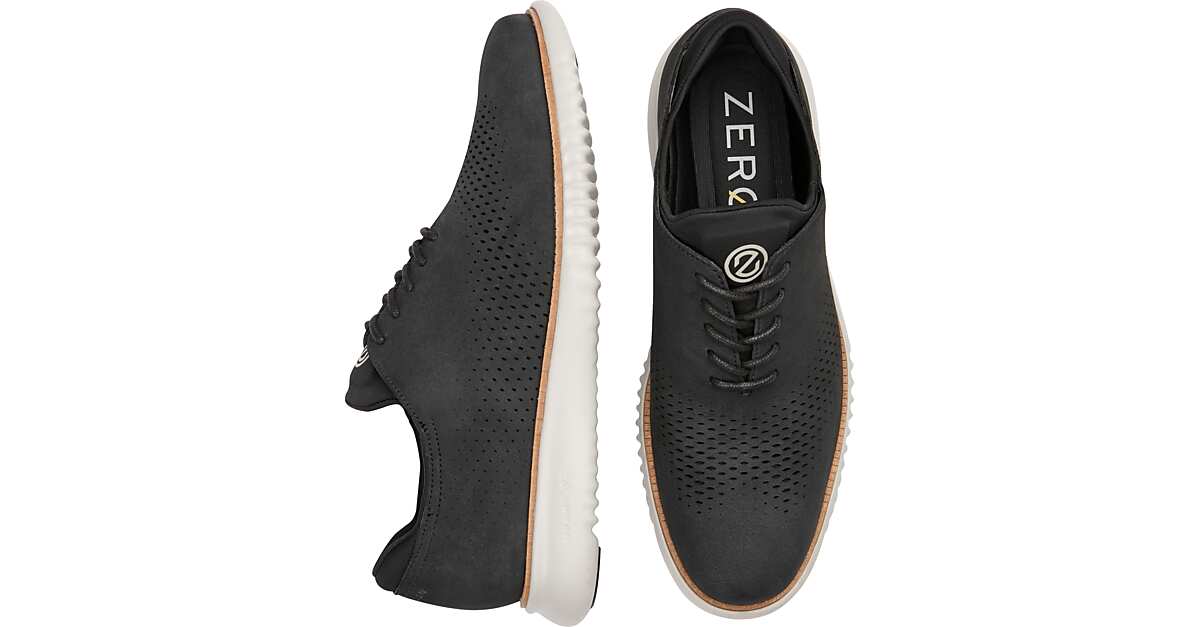 Cole Haan 2.Zerogrand Laser Wingtip Oxfords, Black - Men's Shoes | Men's  Wearhouse