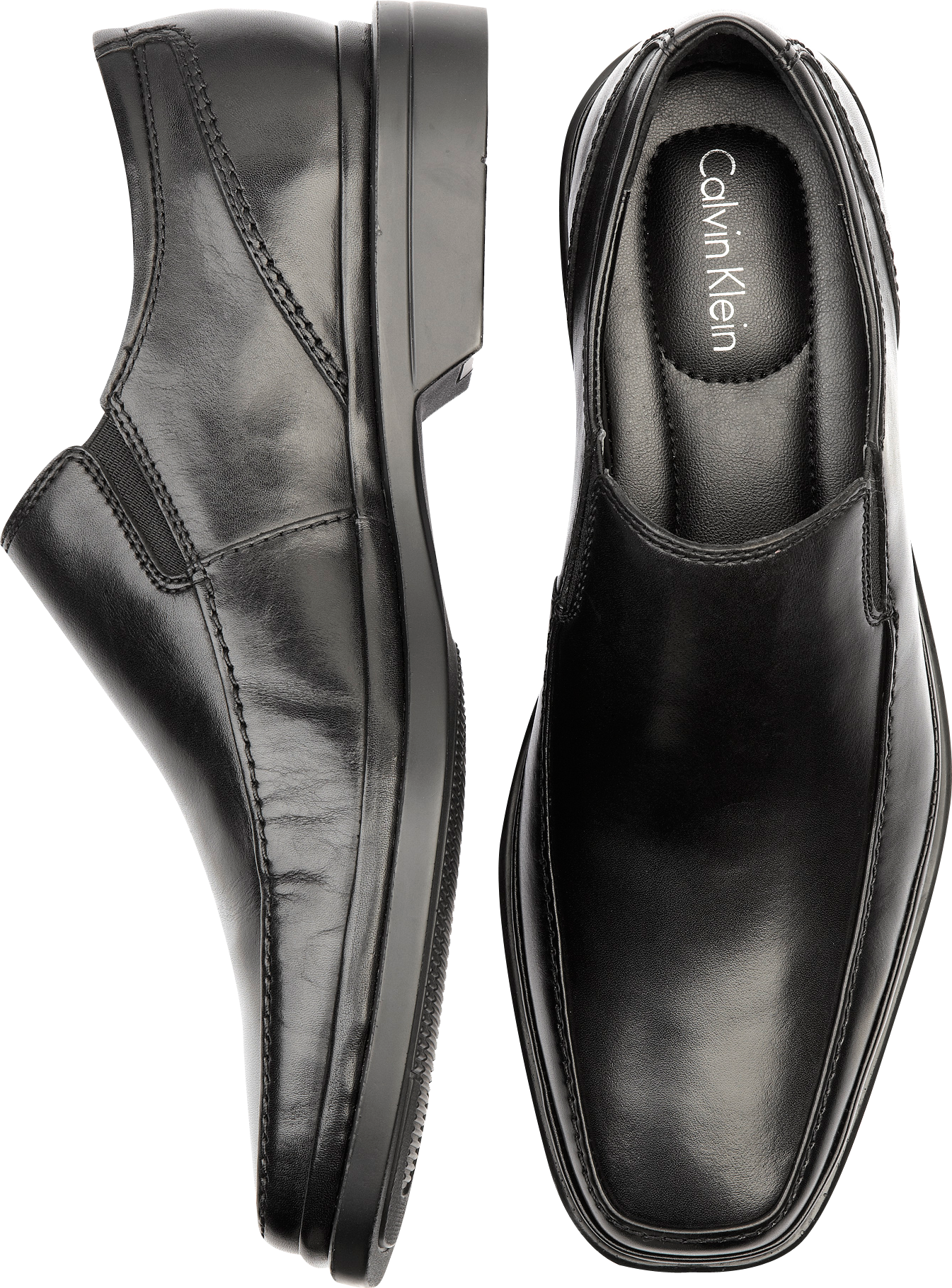calvin klein mens black dress shoes