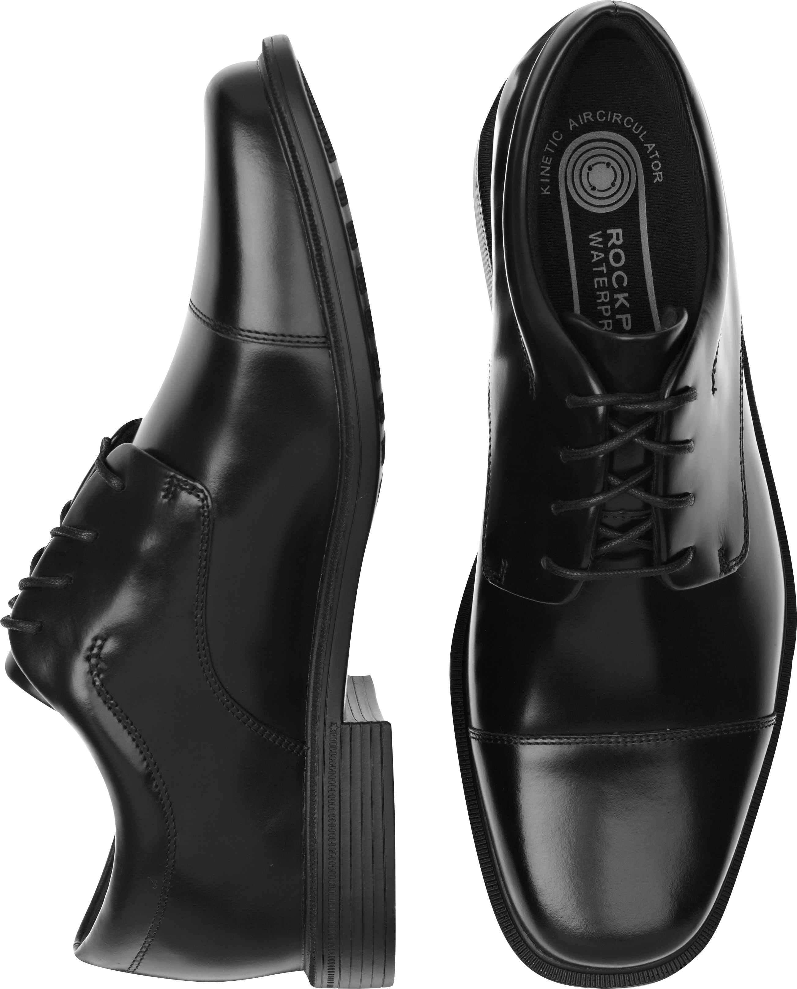 rockport black dress shoes