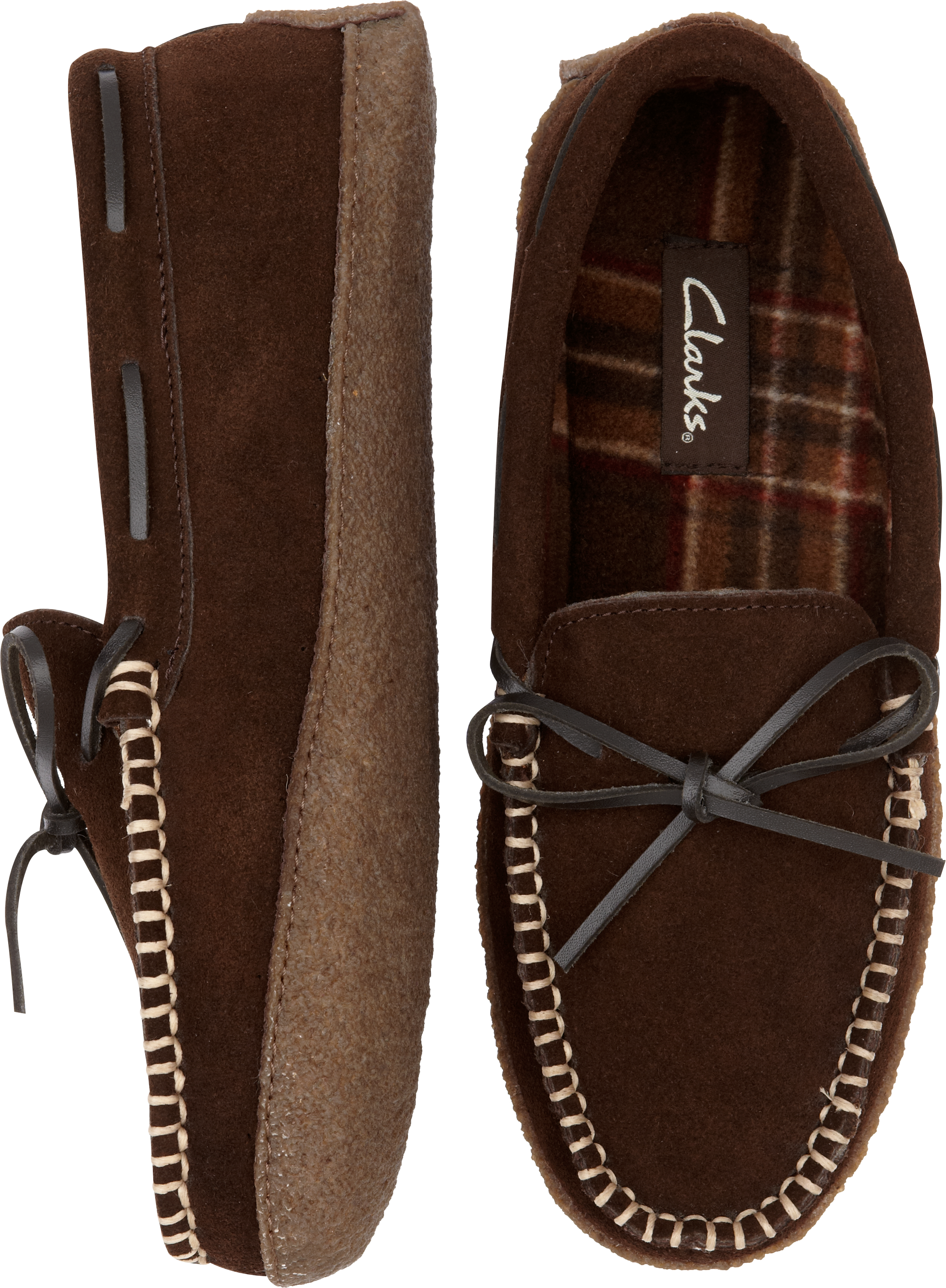 mens clarks moccasin slippers