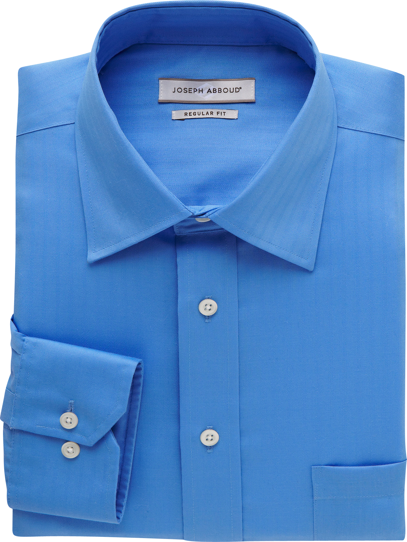 Joseph Abboud Stream Herringbone Classic Fit Non-Iron Dress Shirt - Men ...