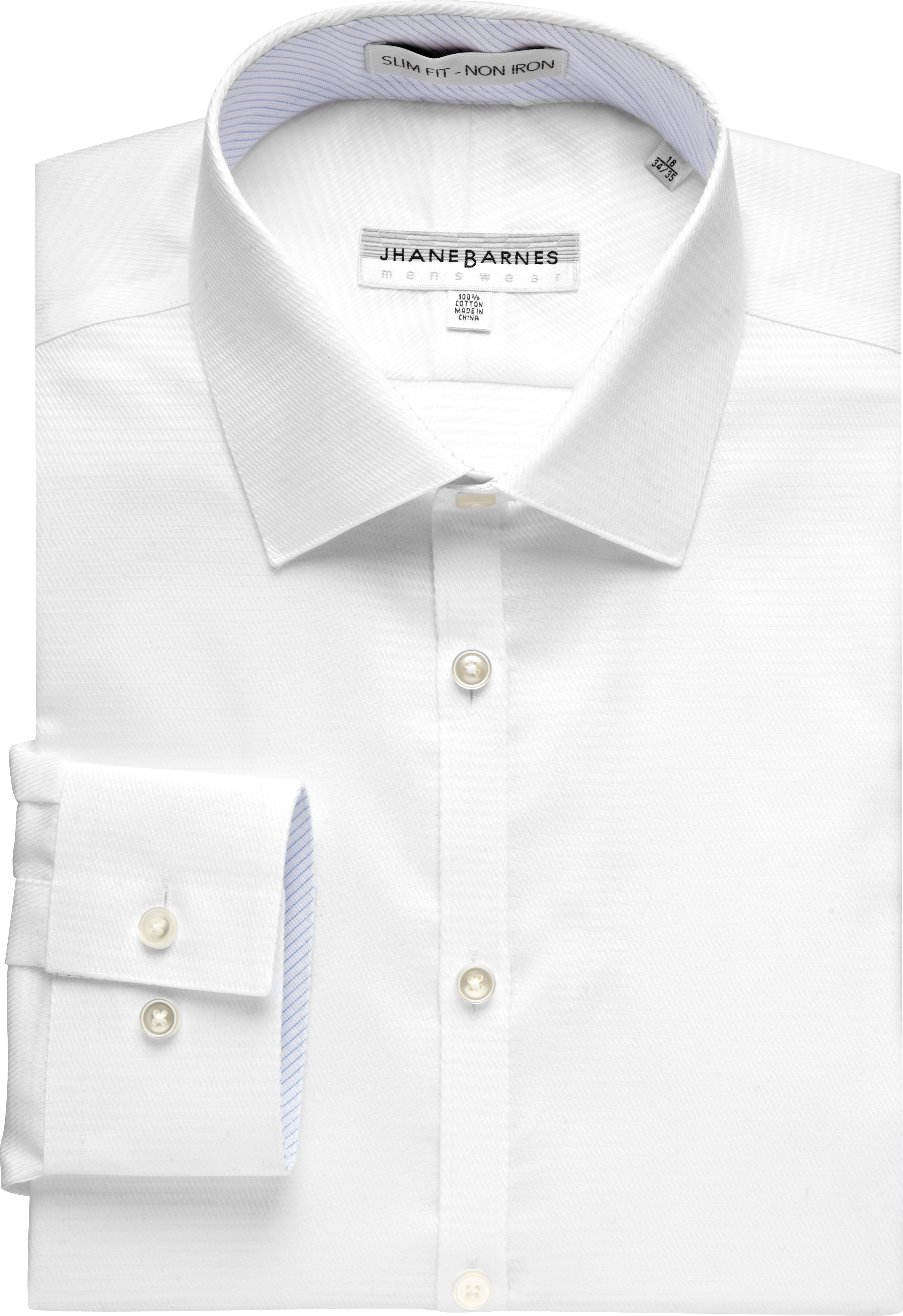 mens white textured dress shirt