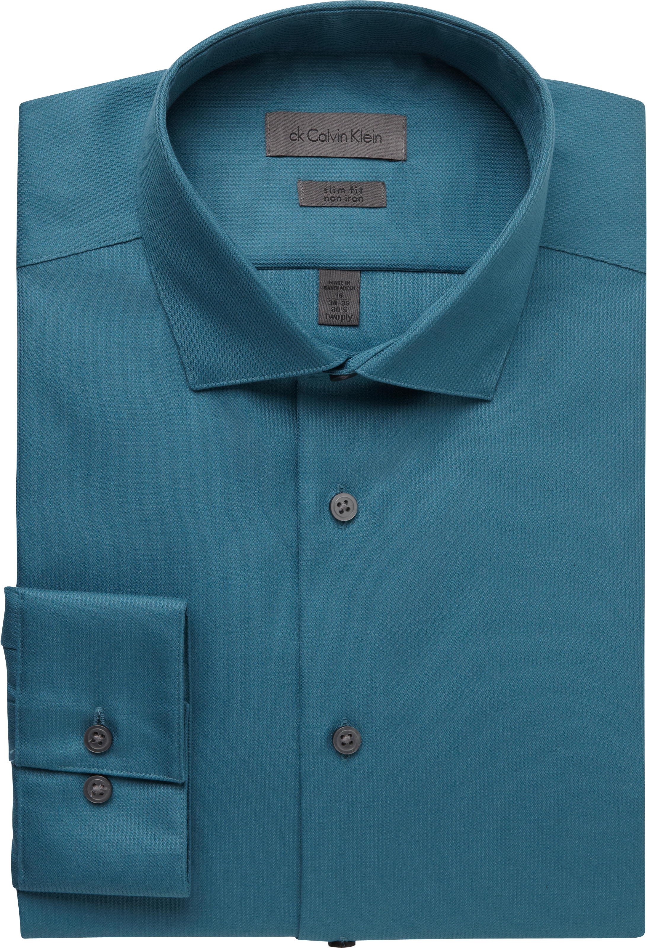 calvin klein teal dress shirt