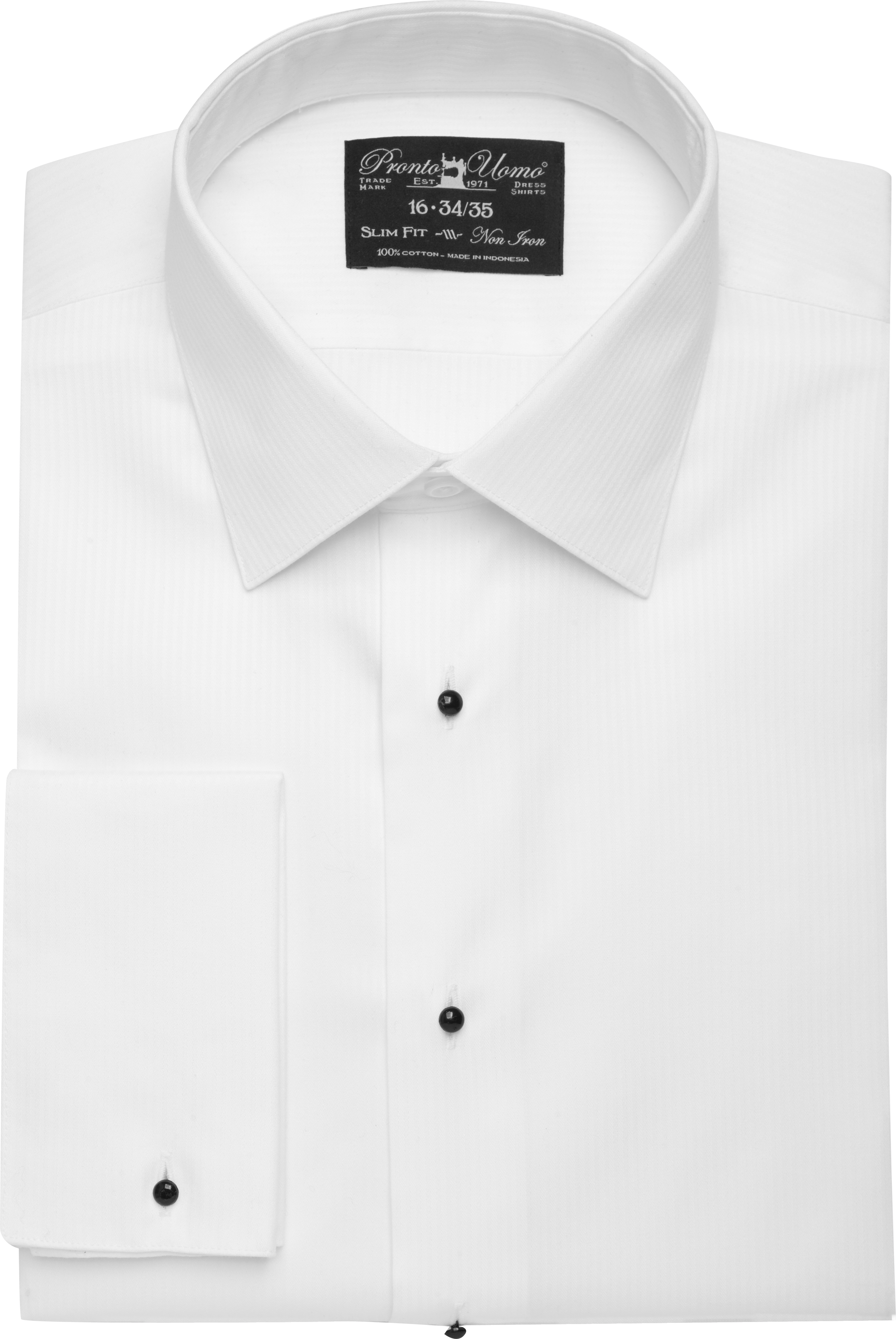 skinny fit tuxedo shirt