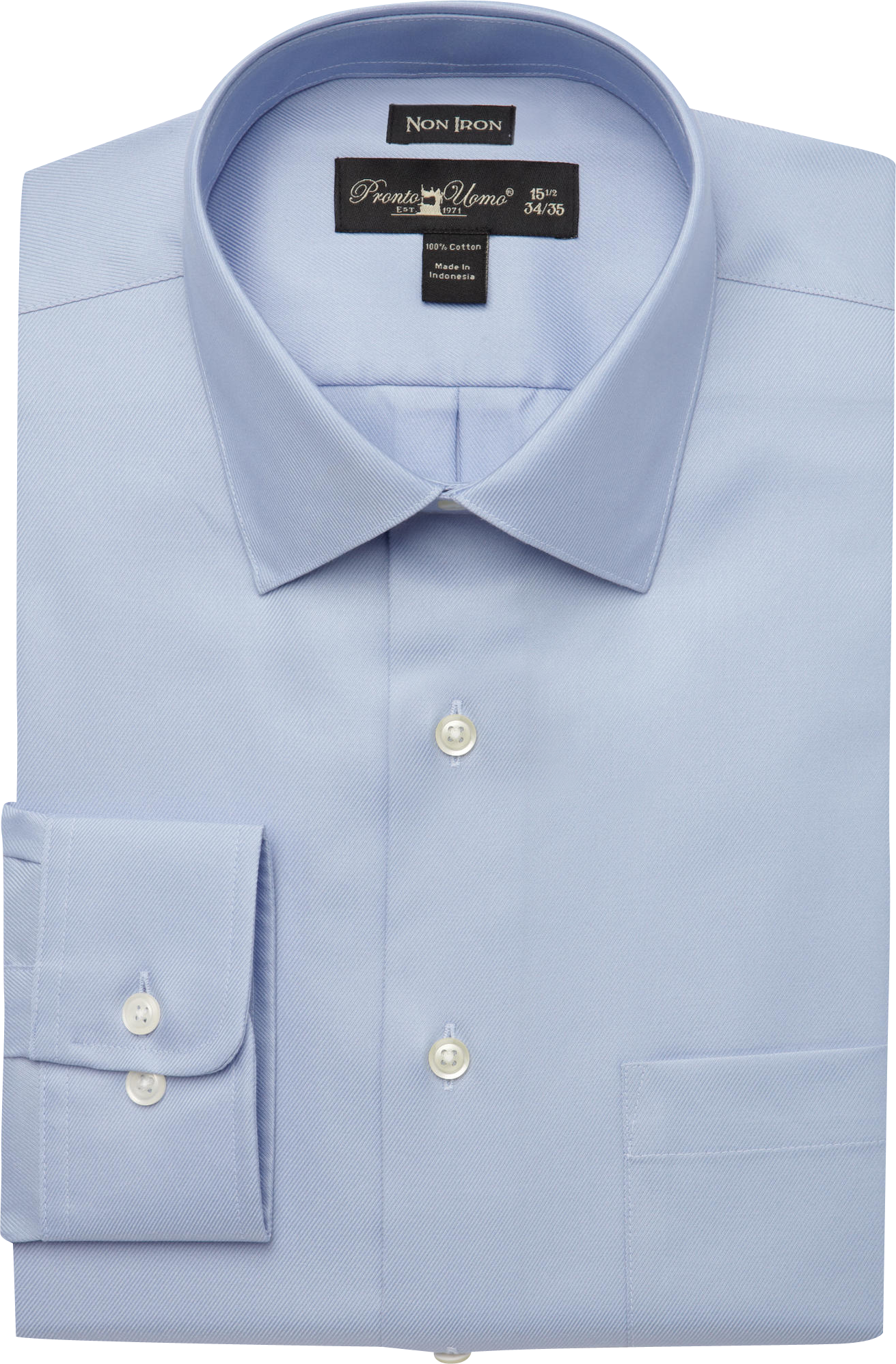 Pronto Uomo Blue Modern Fit Dress Shirt - Men's Shirts | Men's Wearhouse